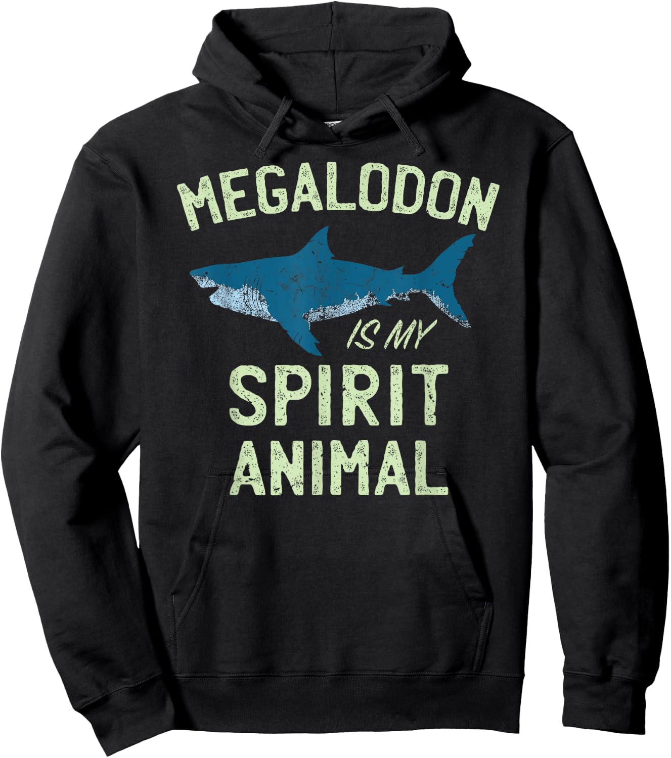 Megalodon Meg T Shirt for Shark Lovers & Kids | Gift Hoodie - Hoodie | Black