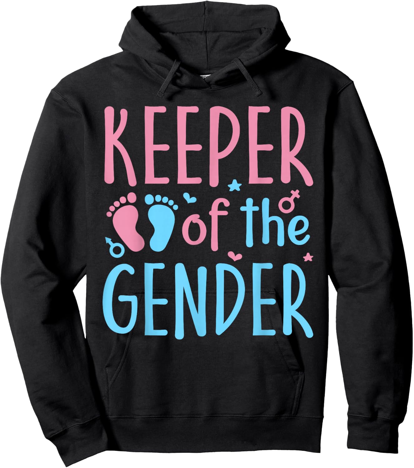 Keeper of the Gender Reveal Party Gifts To Be Baby Shower Hoodie - Hoodie | Black