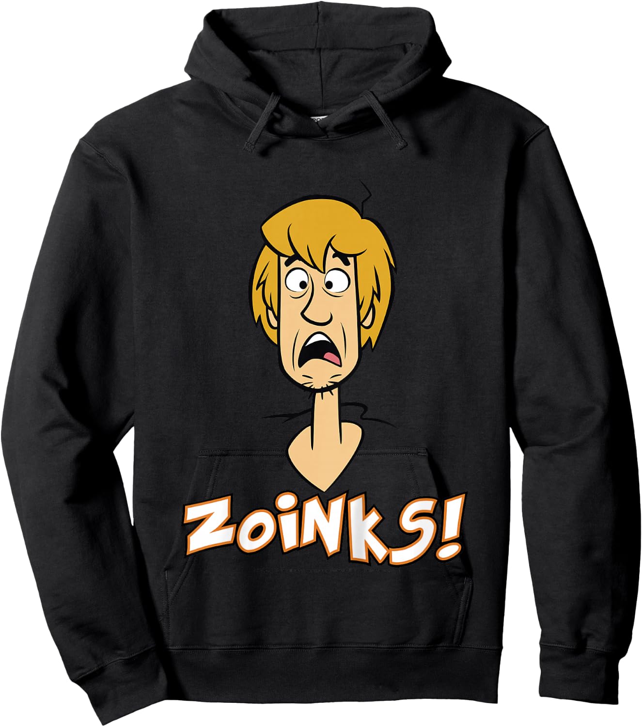 Kids Scooby-Doo Shaggy Scared Zoinks Portrait Hoodie - Hoodie | Black