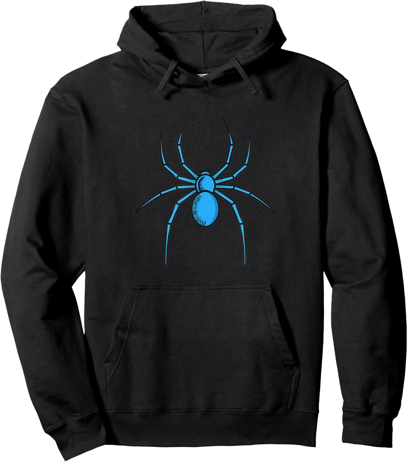 Radioactive Blue Poisonous Spider Hoodie - Hoodie | Black