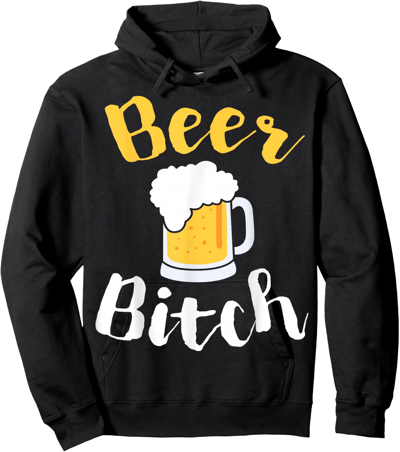 Beer Bitch Funny Bar Crawl Hoodie - Hoodie | Black