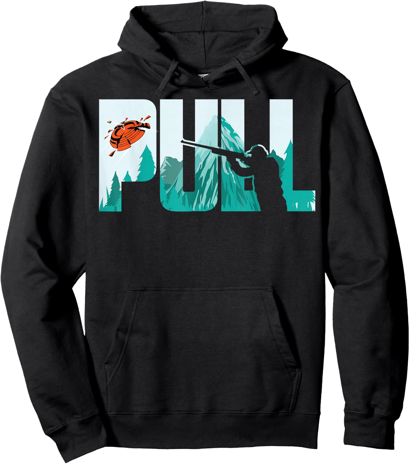 Pull Clay Shooting Cute Pigeon Shooters Players Funny Gift Hoodie - Hoodie | Black