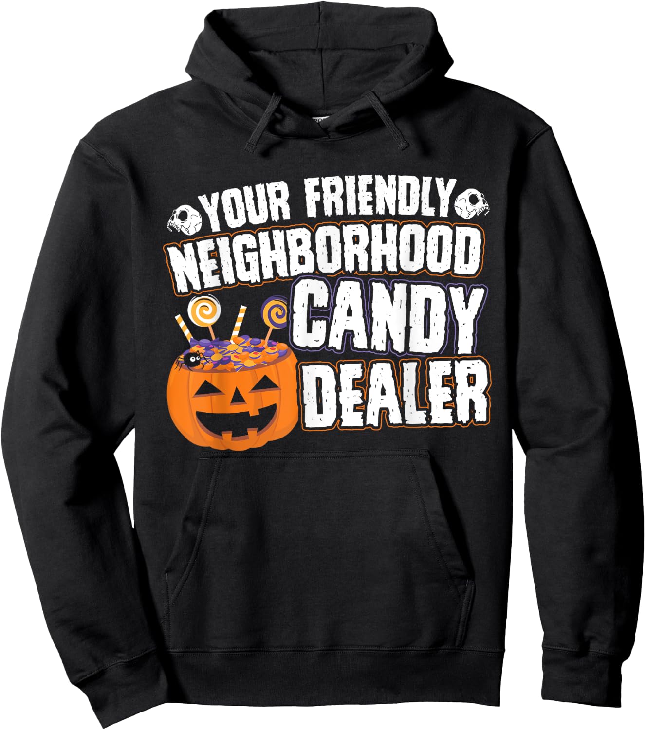 Friendly Neighborhood Halloween Candy Dealer Costume Hoodie - Hoodie | Black