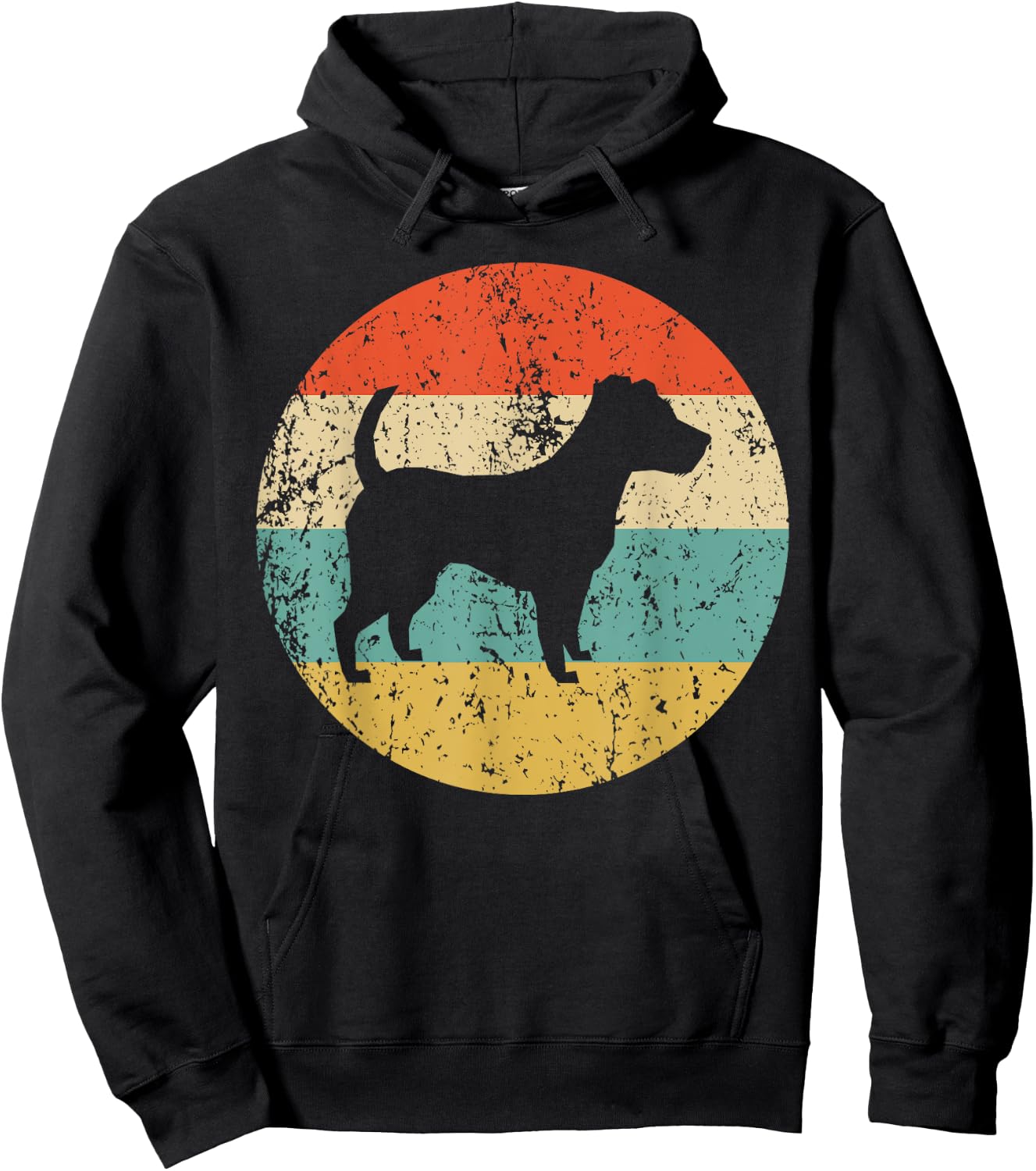 Jack Russell Terrier Shirt - Vintage Retro Dog Hoodie - Hoodie | Black