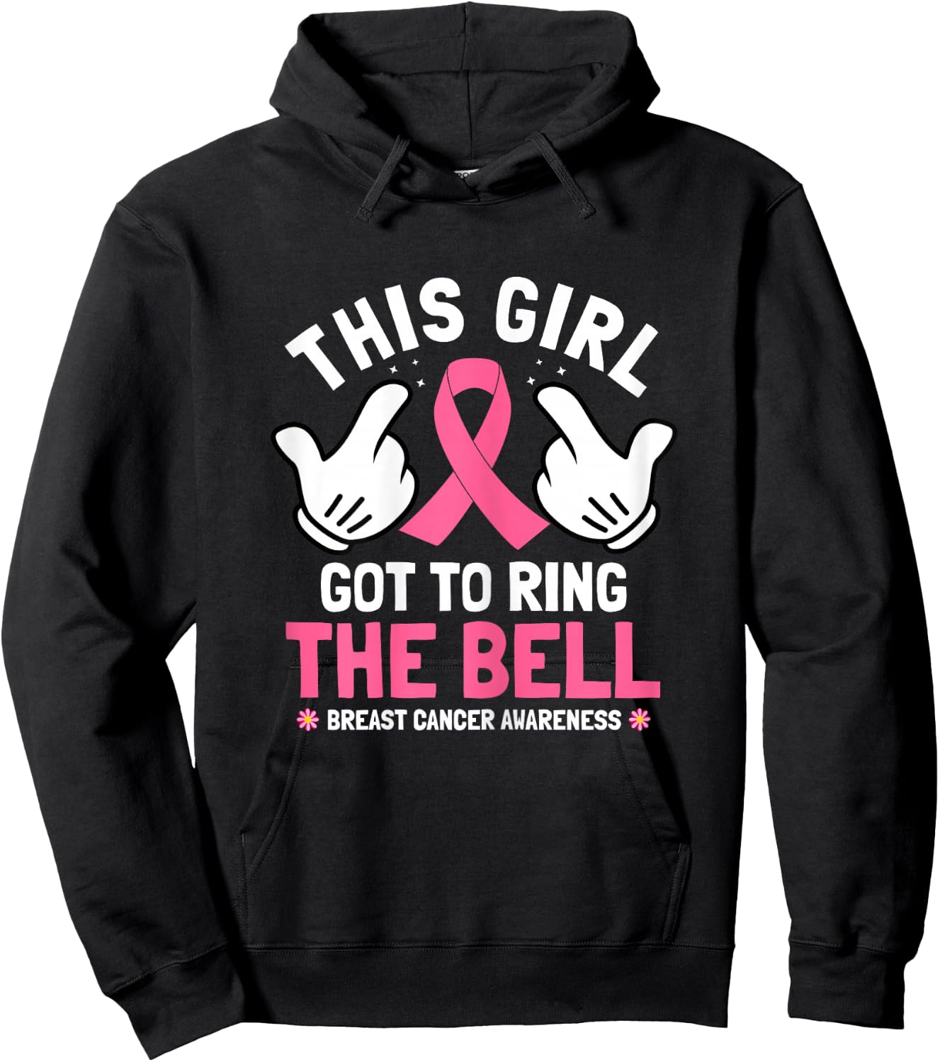 This Girl Got To Ring The Bell Breast Cancer Awareness Hoodie - Hoodie | Black