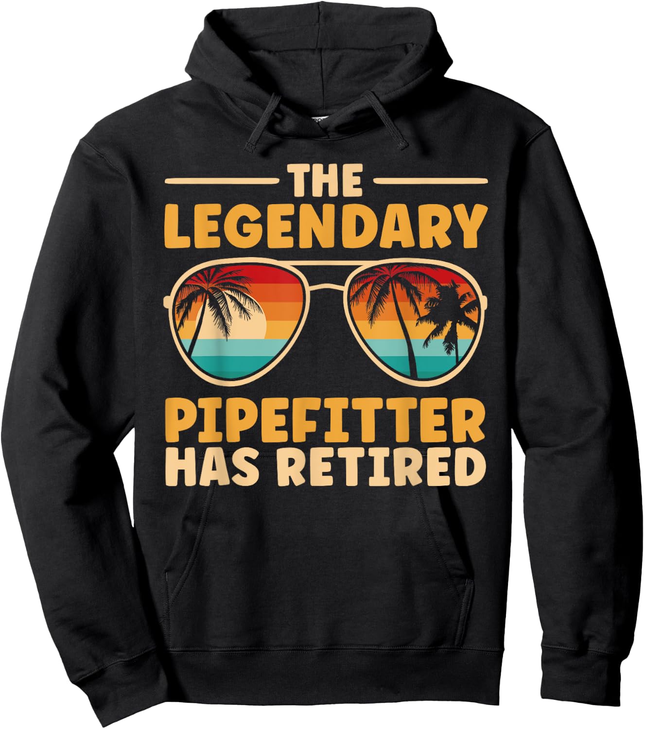 Retired Pipefitter Retirement Hoodie - Hoodie | Black