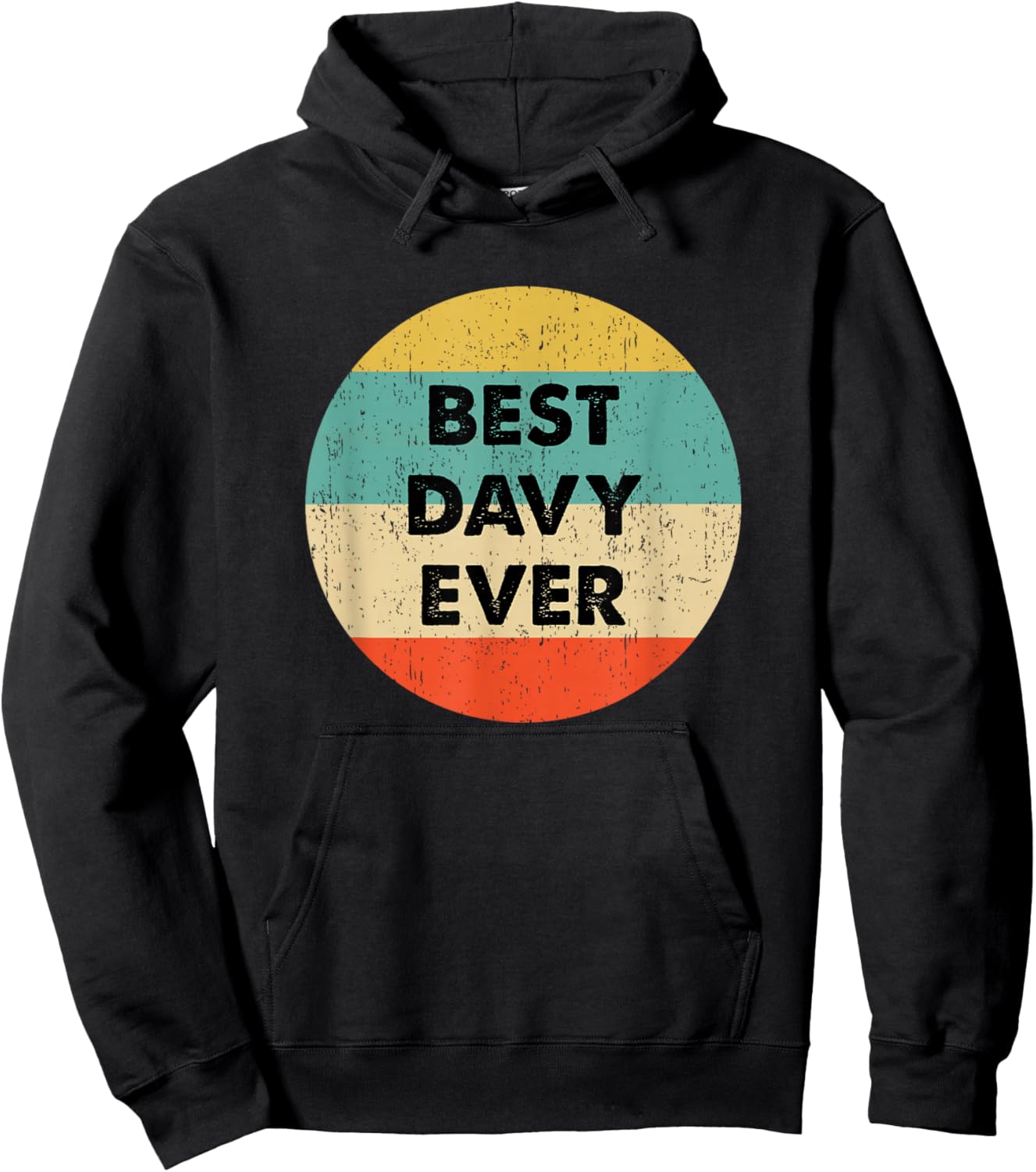Davy Name Hoodie - Hoodie | Black