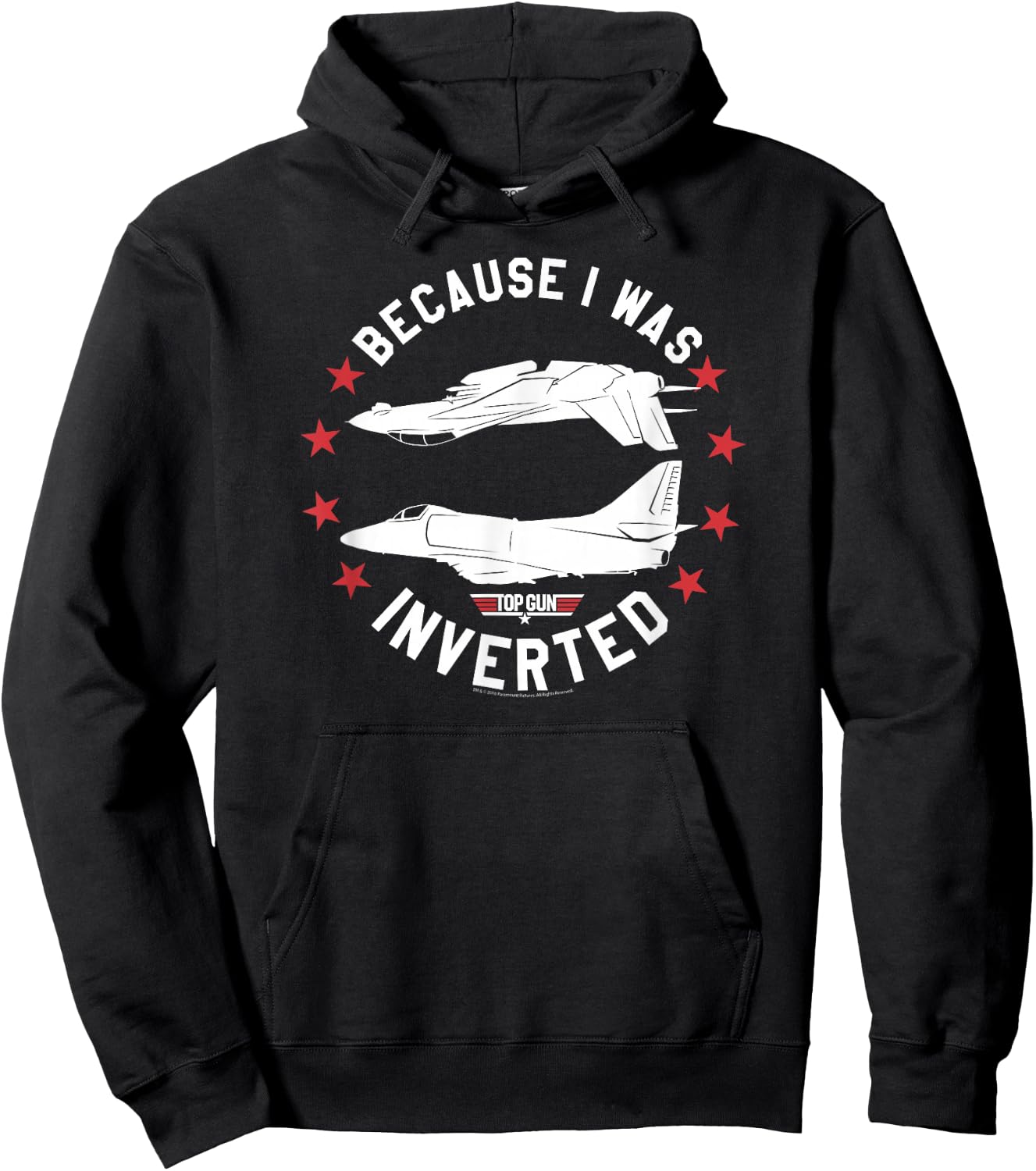Top Gun Inverted Fighter Pilot Action Movie Hoodie - Hoodie | Black