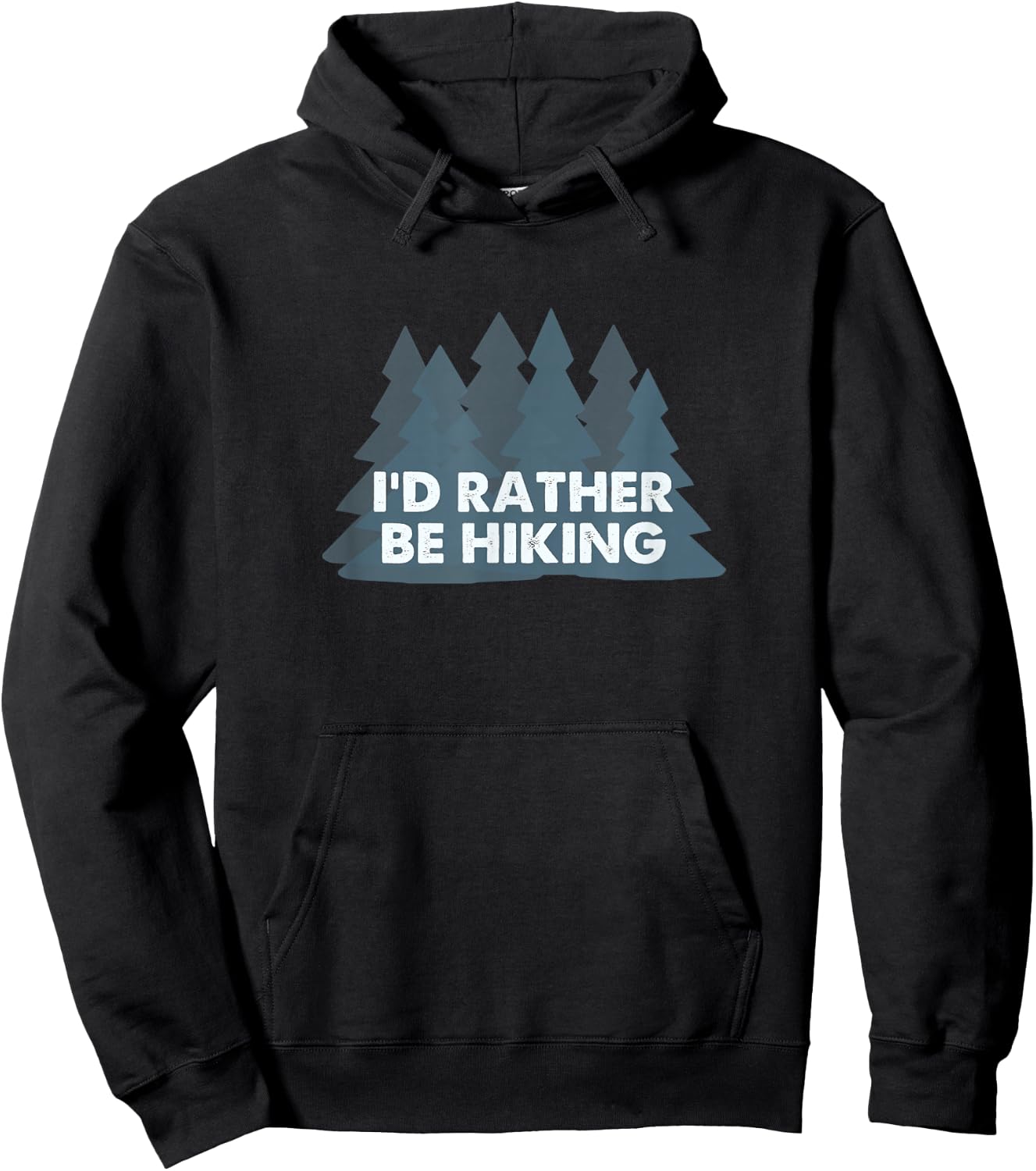 I'd rather be hiking Hoodie - Hoodie | Black