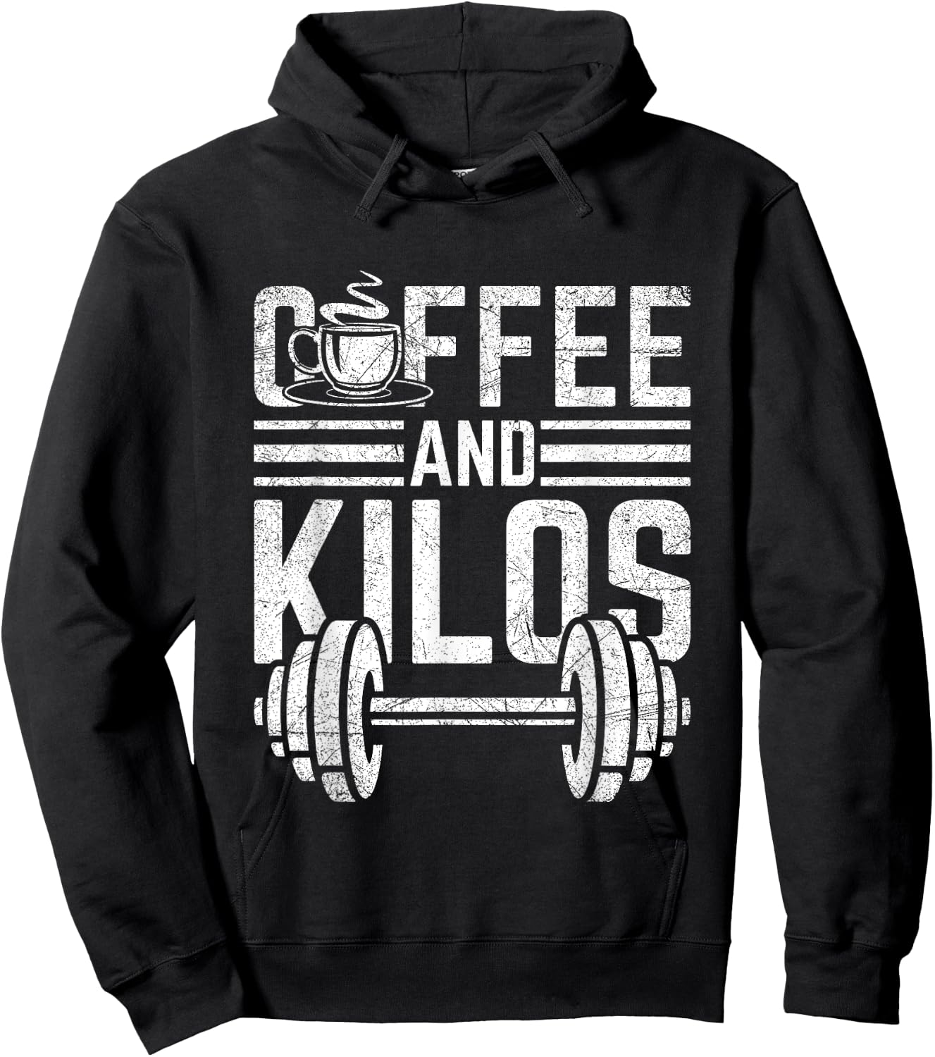 Coffee And Kilos Shirt Weightlifting Gift Hoodie - Hoodie | Black