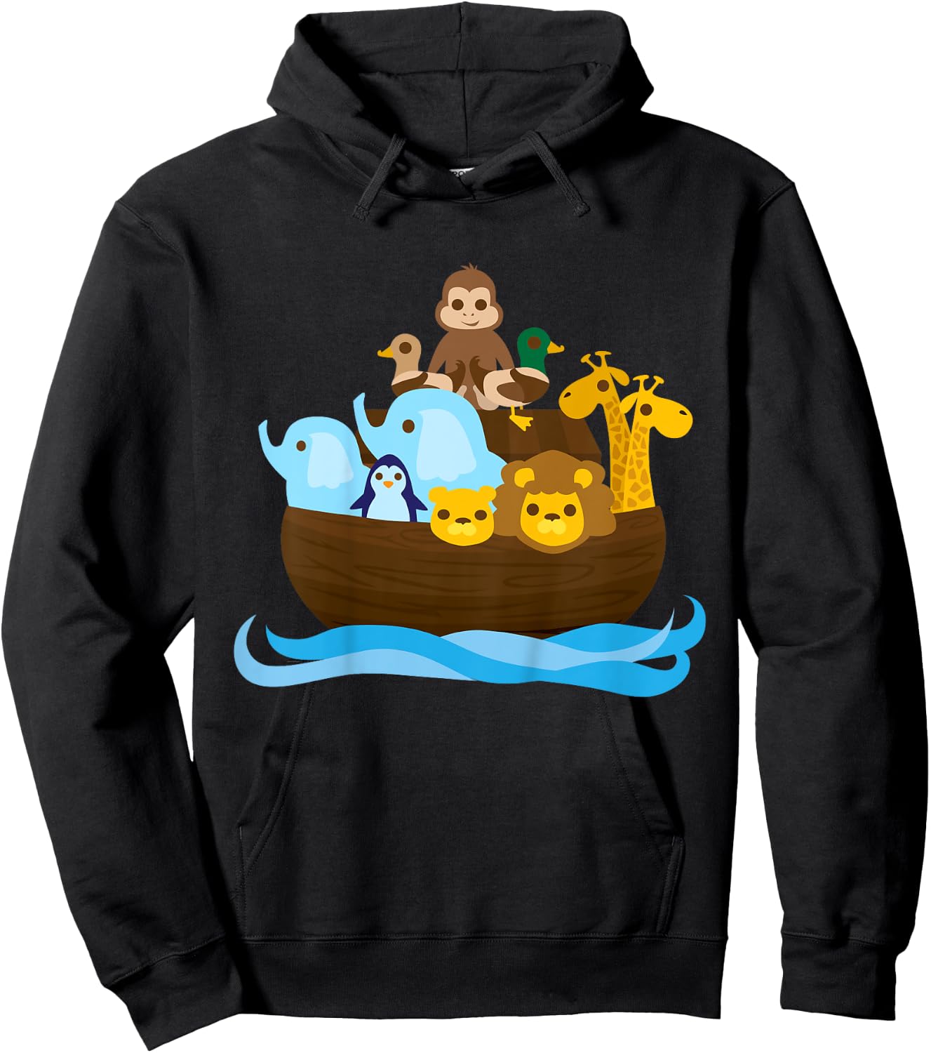 Noah's Ark Cute - Colorful Design Edition Hoodie - Hoodie | Black