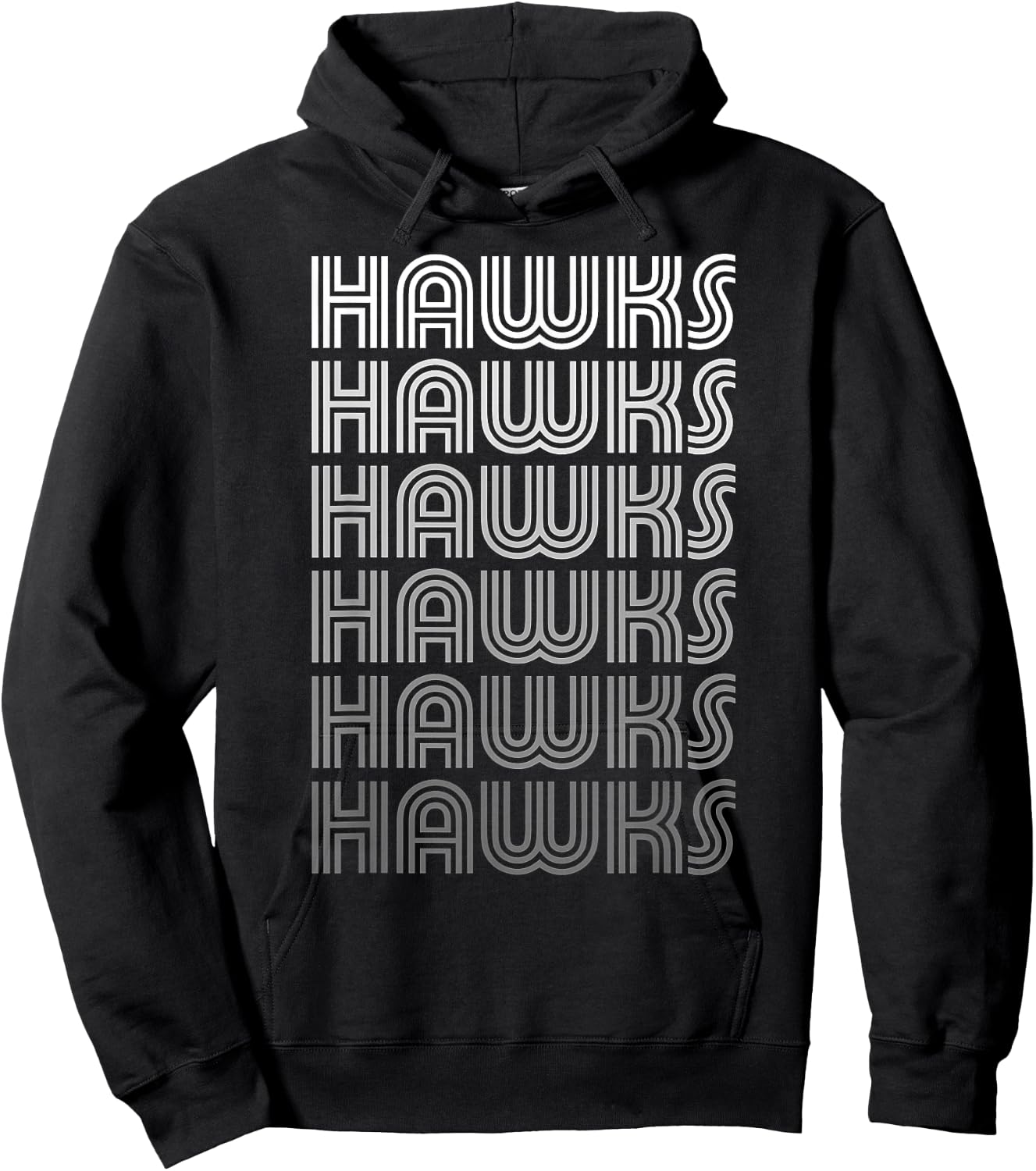 Vintage Hawks Hoodie - Hoodie | Black