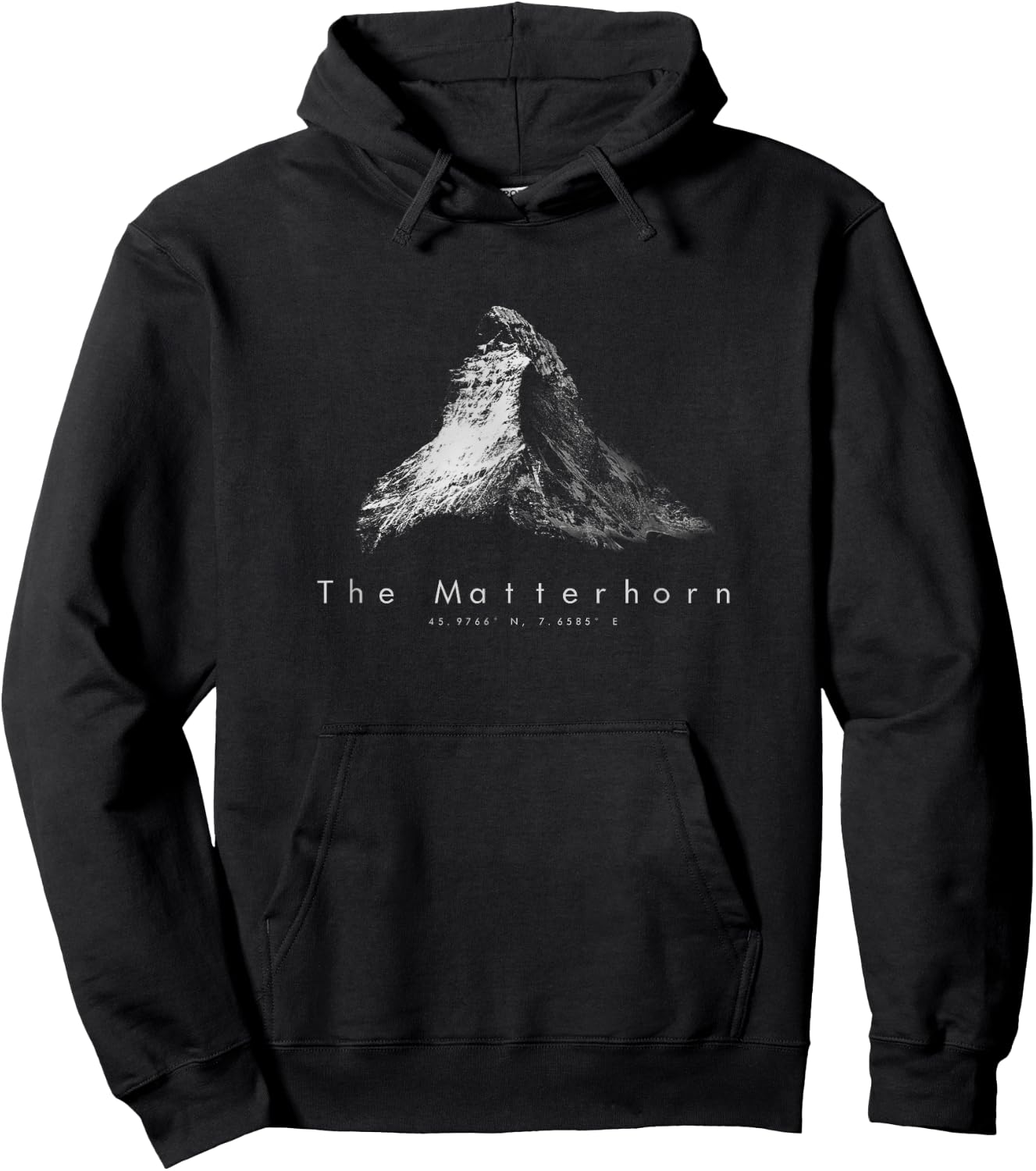 Minimal Matterhorn Hoodie - Hoodie | Black