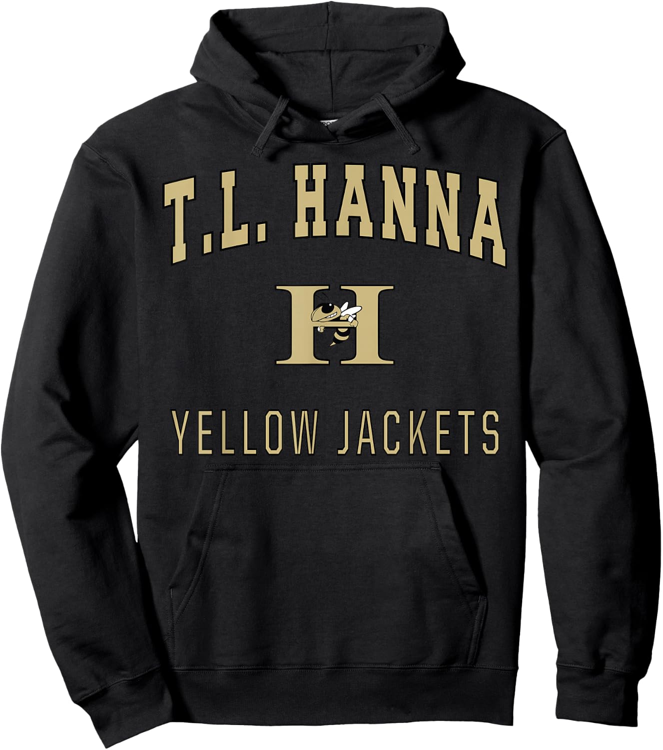 T.L. Hanna High School Yellow Jackets Hoodie - Hoodie | Black