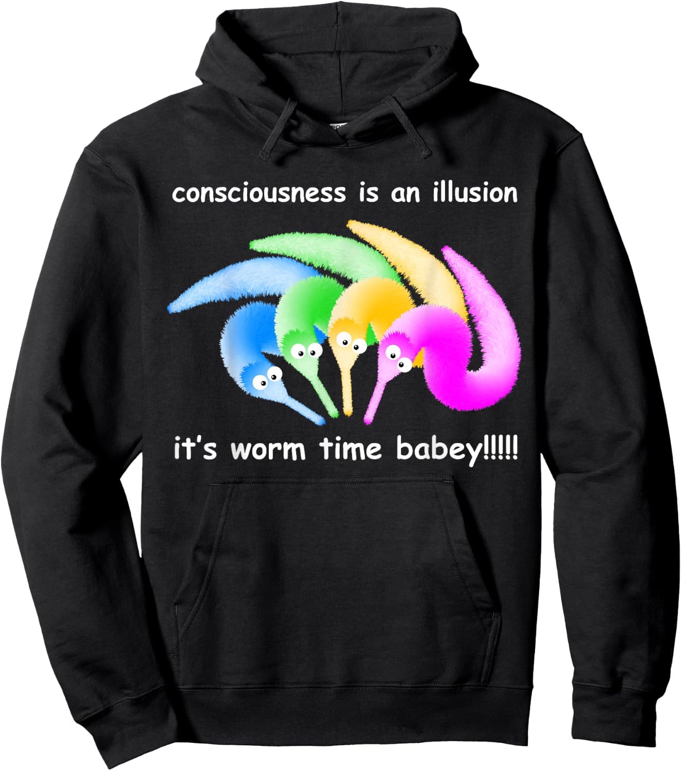 Death is Inevitable Magic Worm on a String Meme Hoodie - Hoodie | Black
