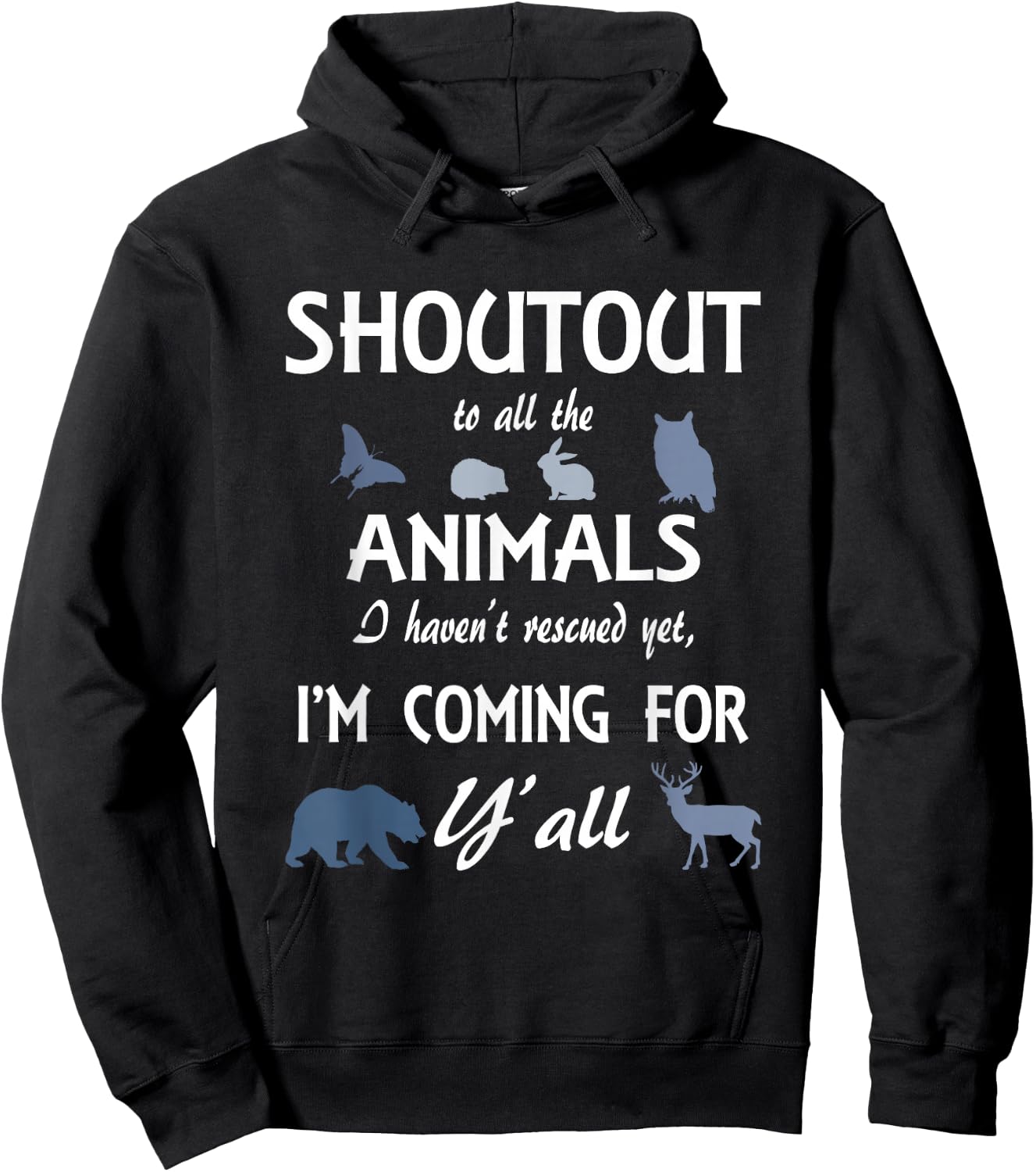 Wildlife Rescue Funny Animal Lover gift Protect Wild Animals Hoodie - Hoodie | Black