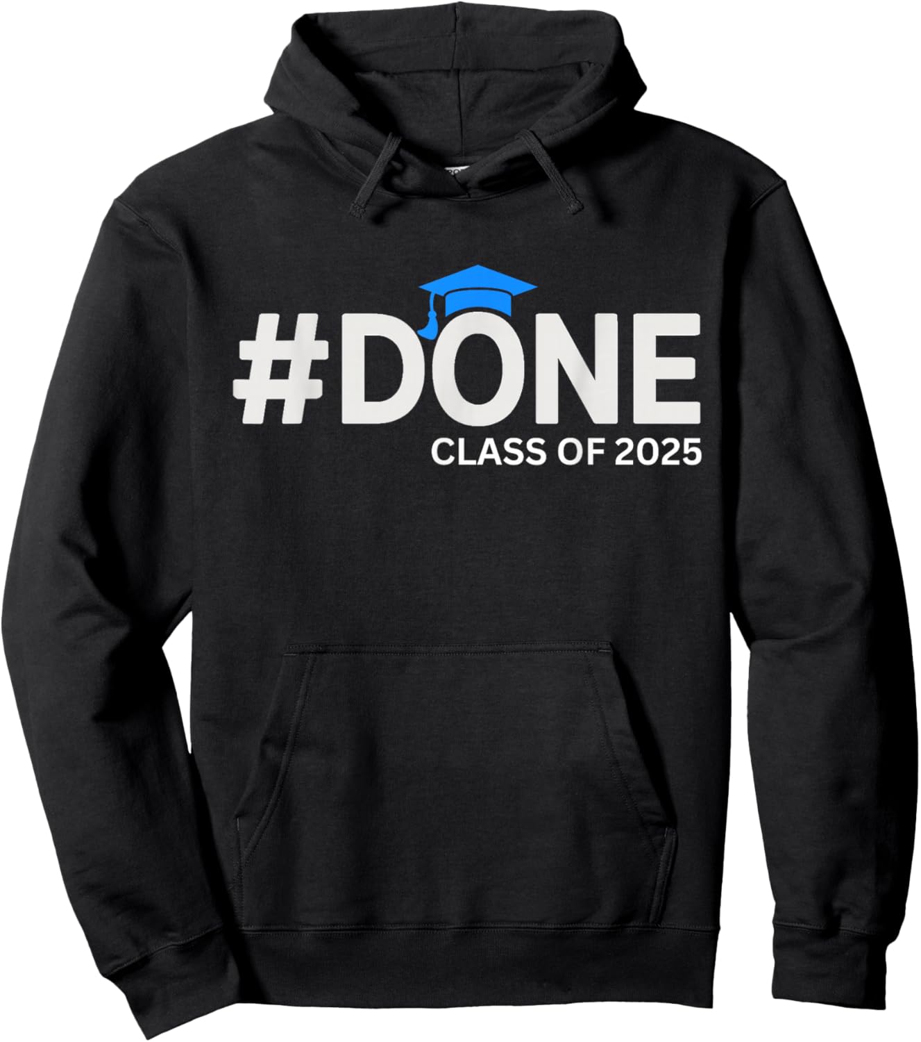 #Done Class of 2025 - Graduation So Done Senior 2025 Grad Hoodie - Hoodie | Black