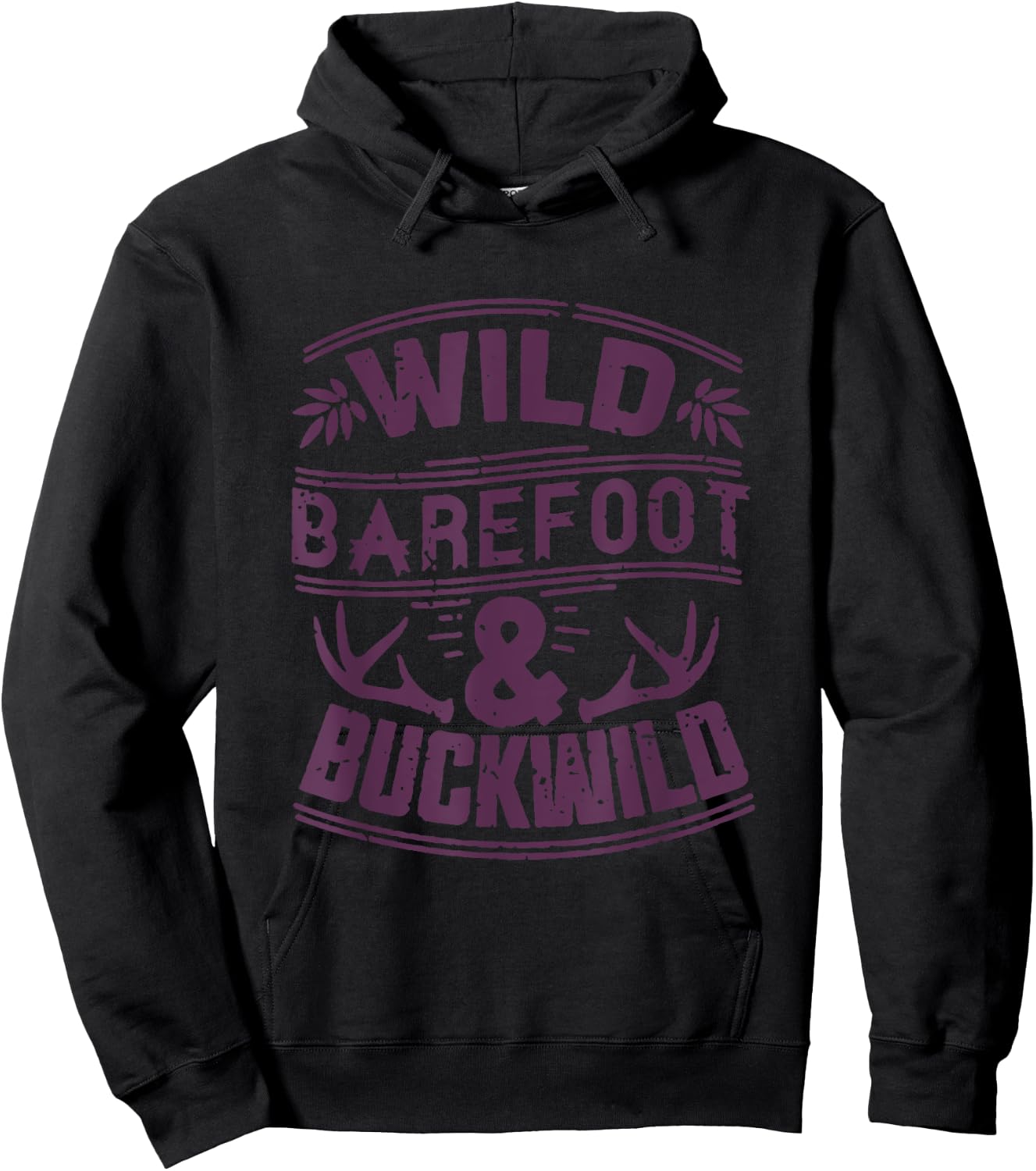 Wild Barefoot & Buckwild Country Southerner Deep South Hoodie - Hoodie | Black