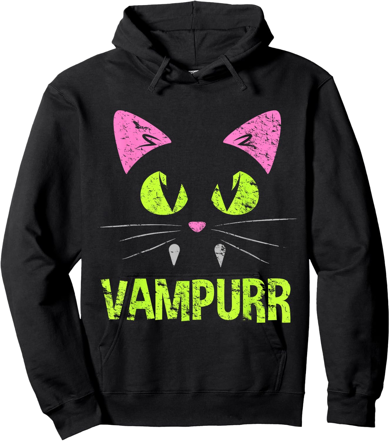 Vampire Cat Vampire Halloween Costume Men Women Kids Hoodie - Hoodie | Black