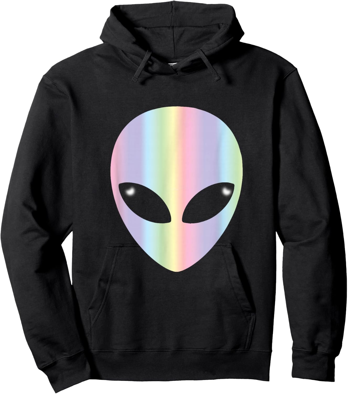 Alien Head T Shirt-Colorful Alien Hoodie - Hoodie | Black