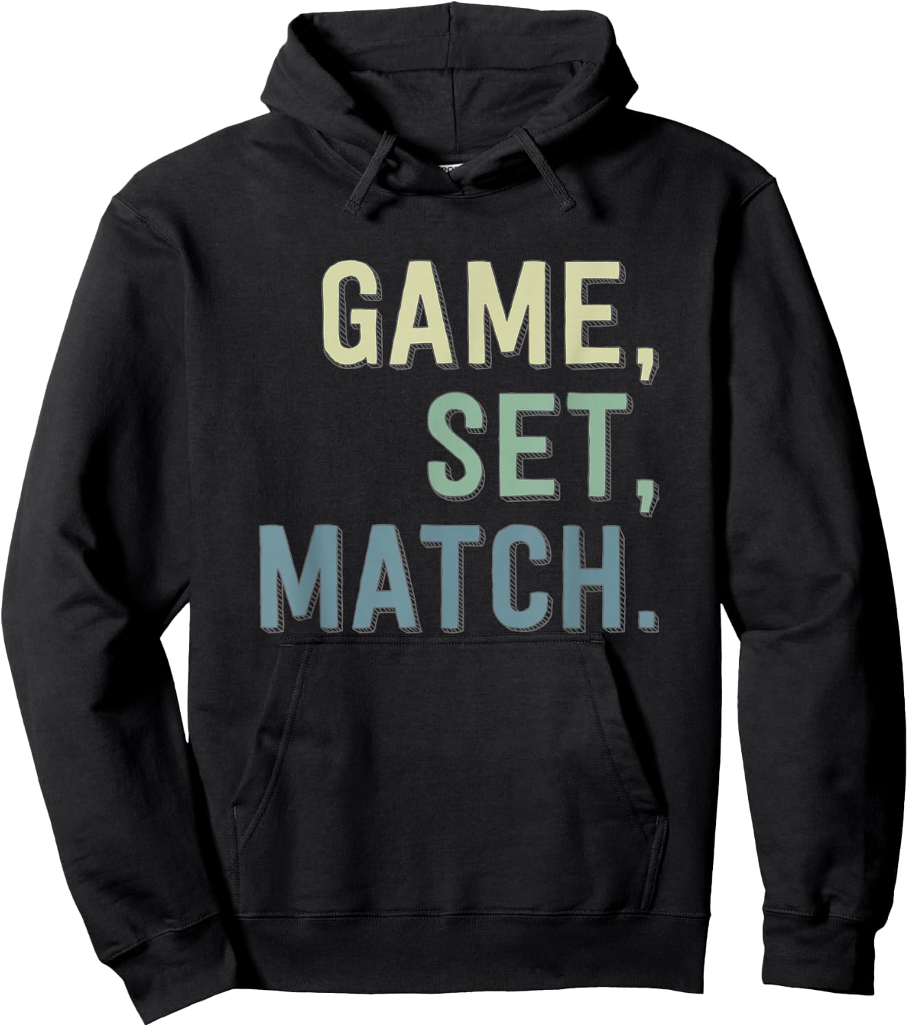 Game, Set, Match - High School Tennis - Tennis Player Hoodie - Hoodie | Black