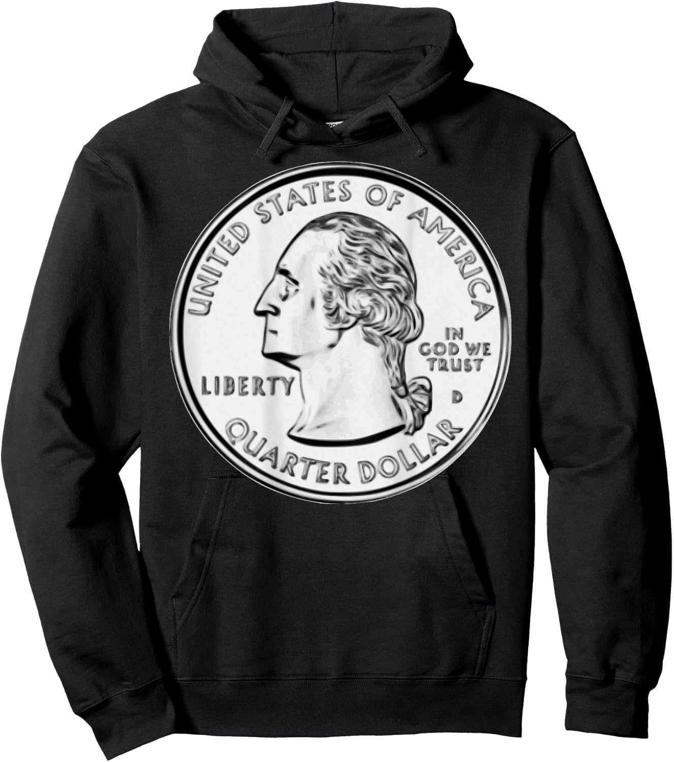 Quarter On Back Costume Quarterback Funny Football Halloween Hoodie - Hoodie | Black