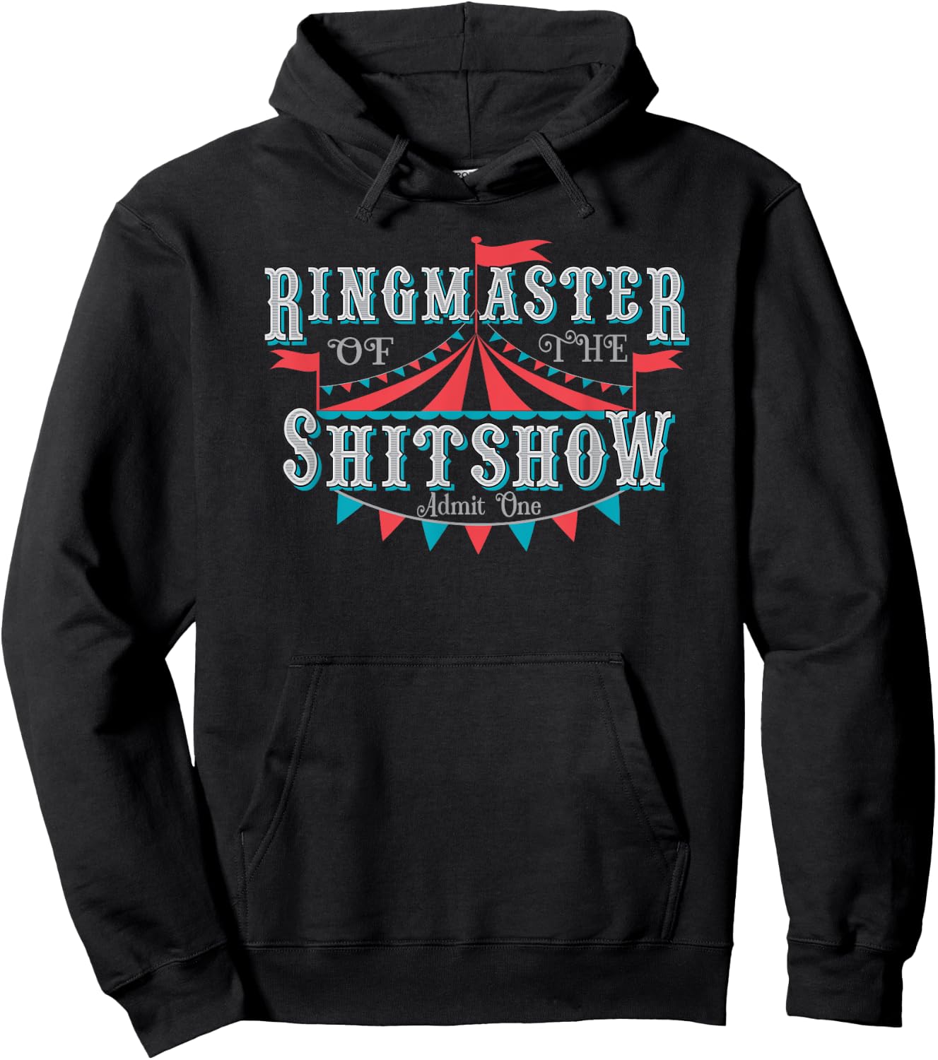 Adult Humor Ringmaster of the shitshow Hoodie - Hoodie | Black