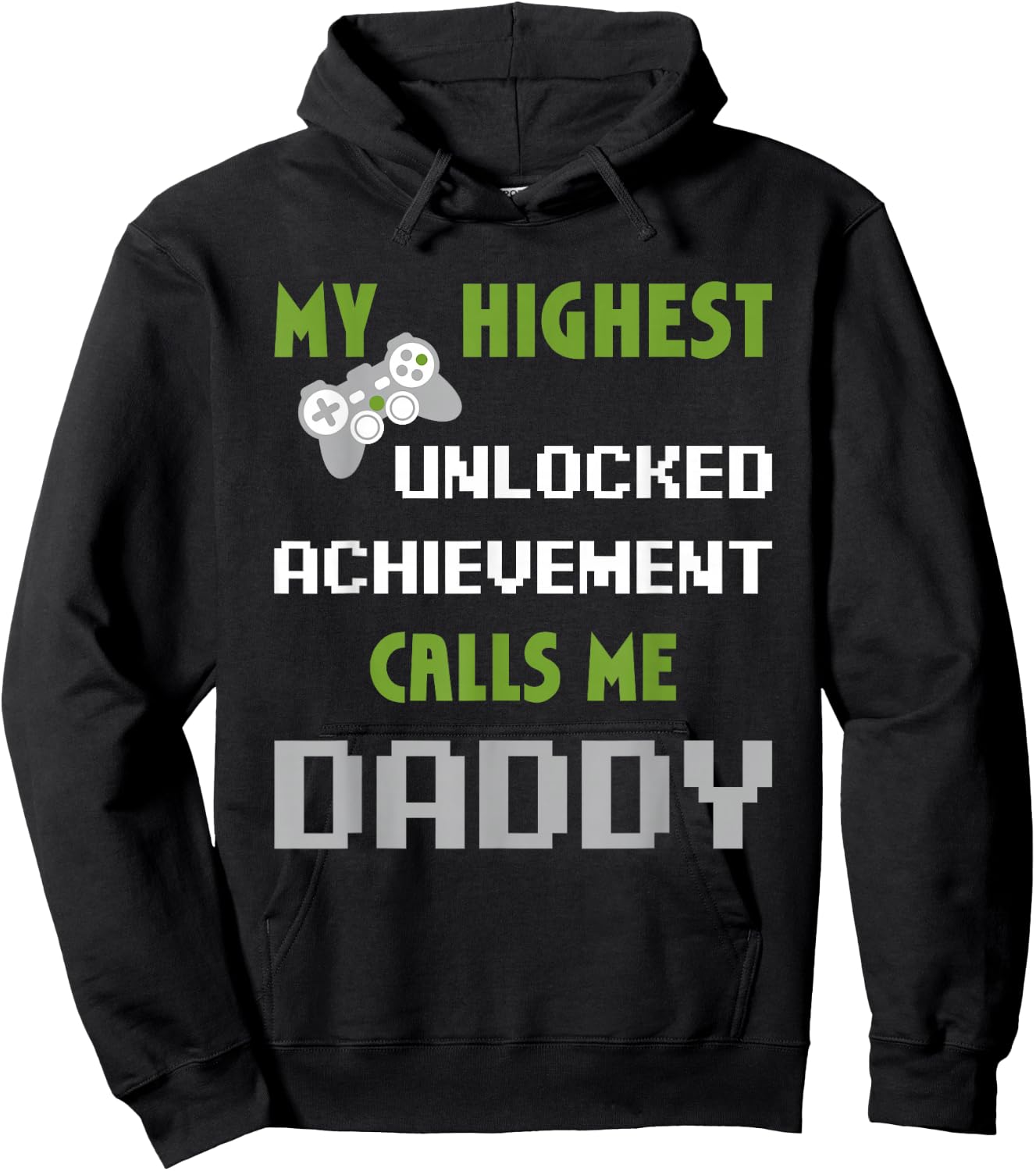 Nerdy Funny Father Day Gamer Dad Daddy Men Love Video Gaming Hoodie - Hoodie | Black