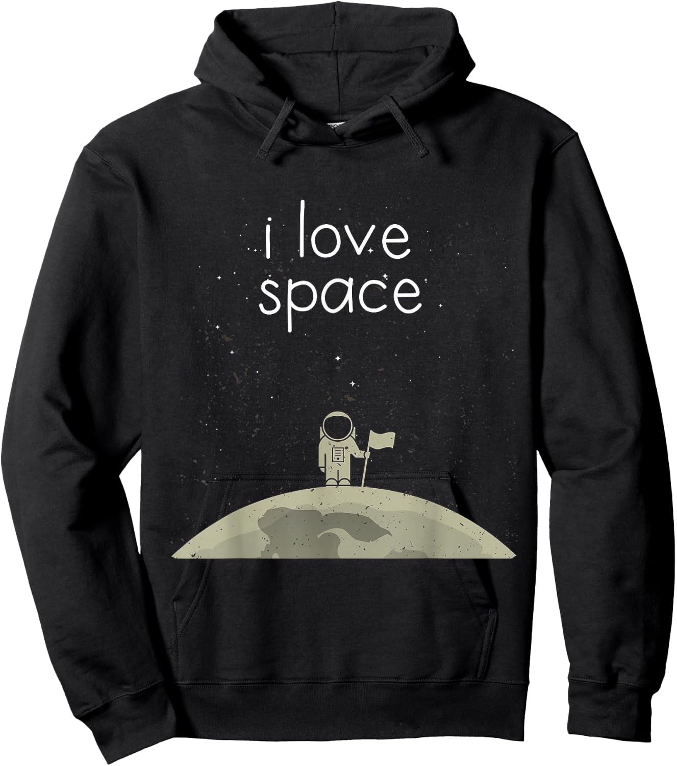 Funny Astronaut Moon Gift Space Science Nerd Hoodie - Hoodie | Black