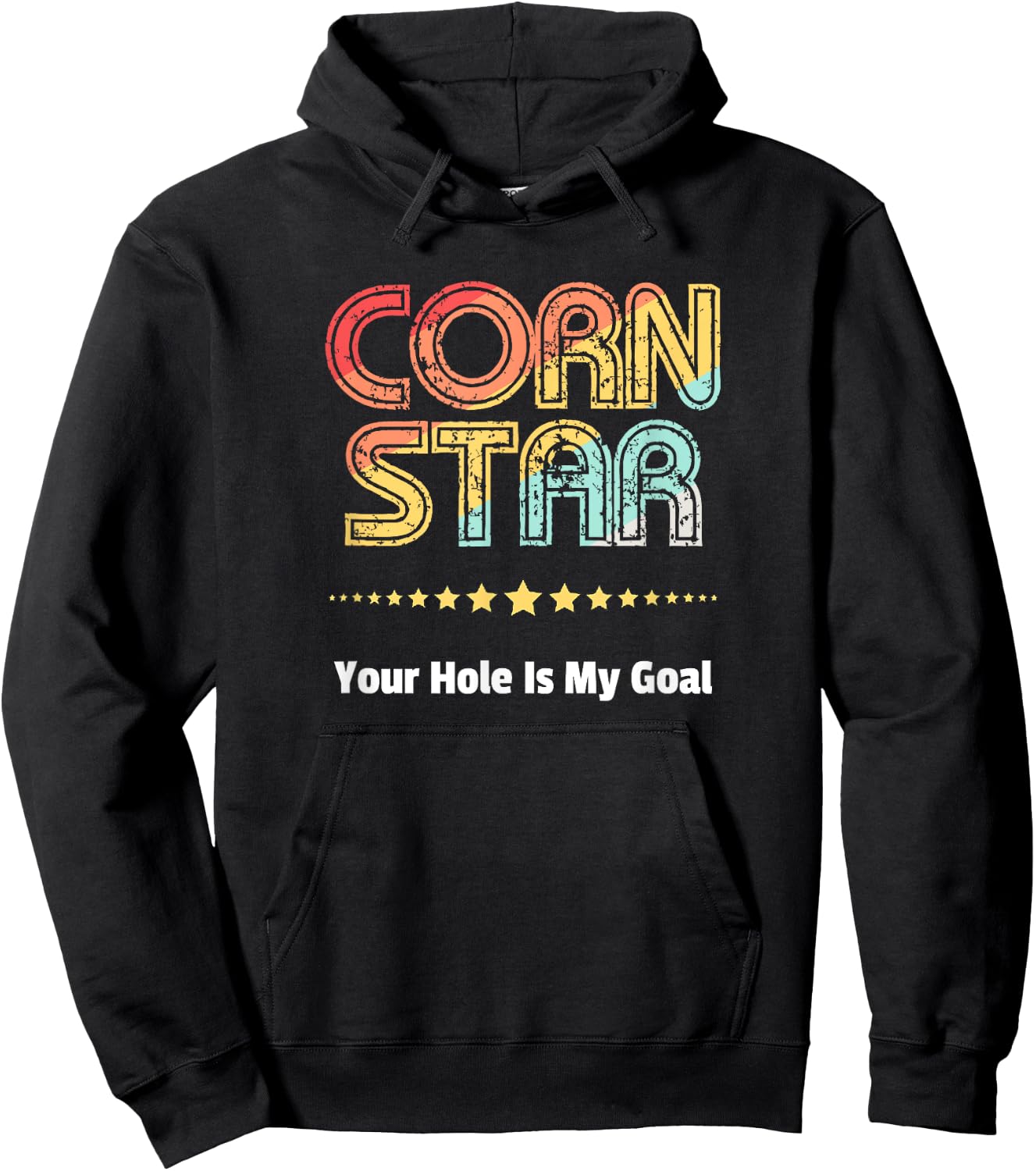 Cornhole Team Shirts Corn Star Your Hole Is My Goal Hoodie - Hoodie | Black