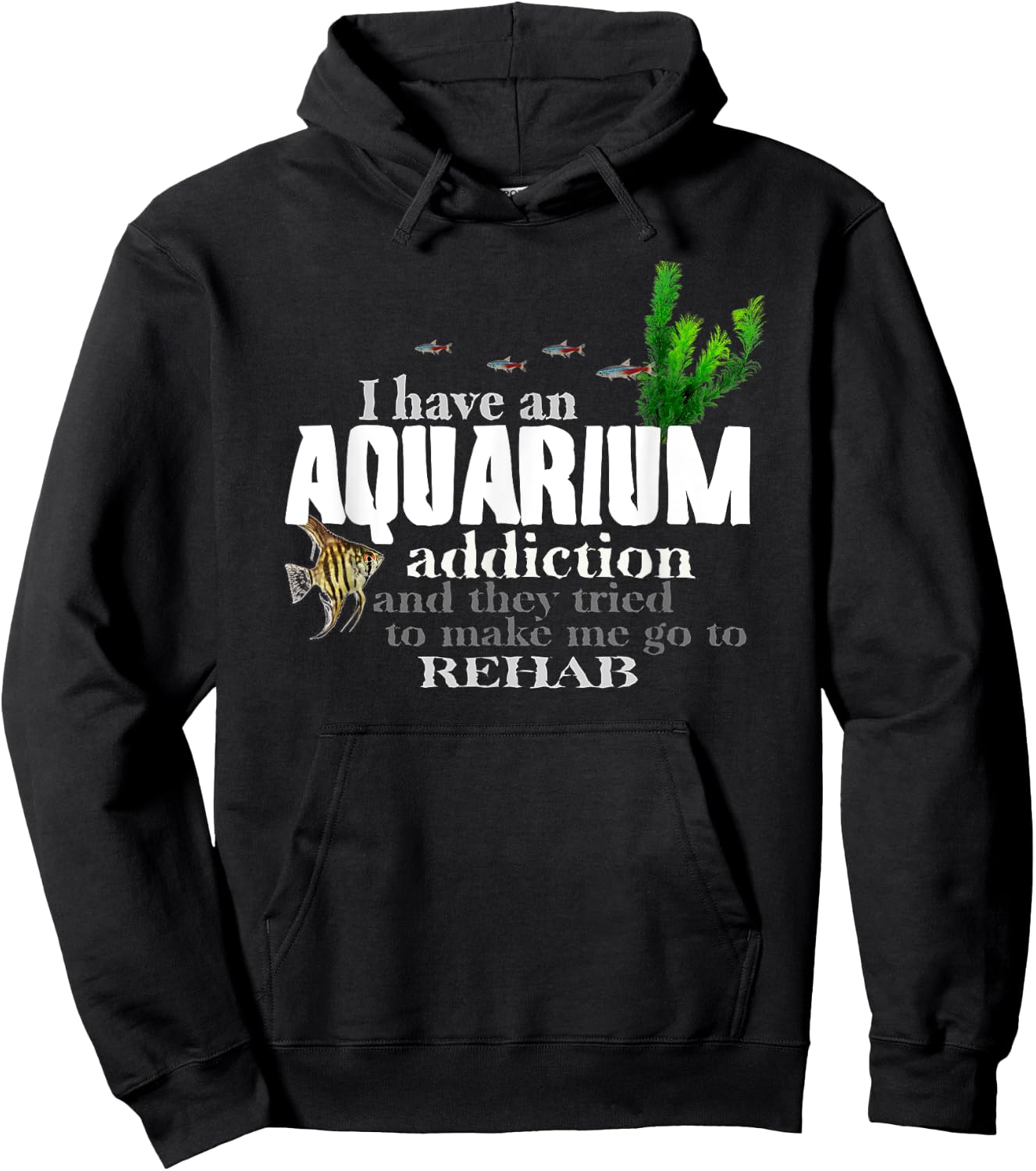 Original Aquarium for real fish tank hobby addicts Hoodie - Hoodie | Black