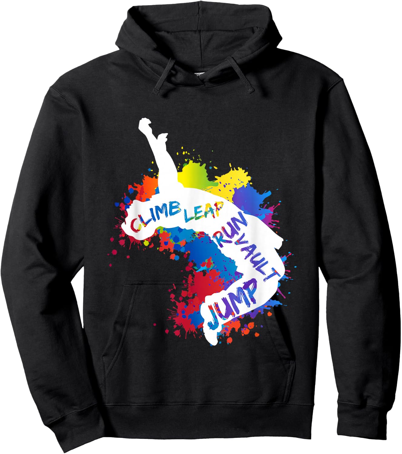 Parkour City Ninja Free Running Jump Leap Vault Athlete Gift Hoodie - Hoodie | Black