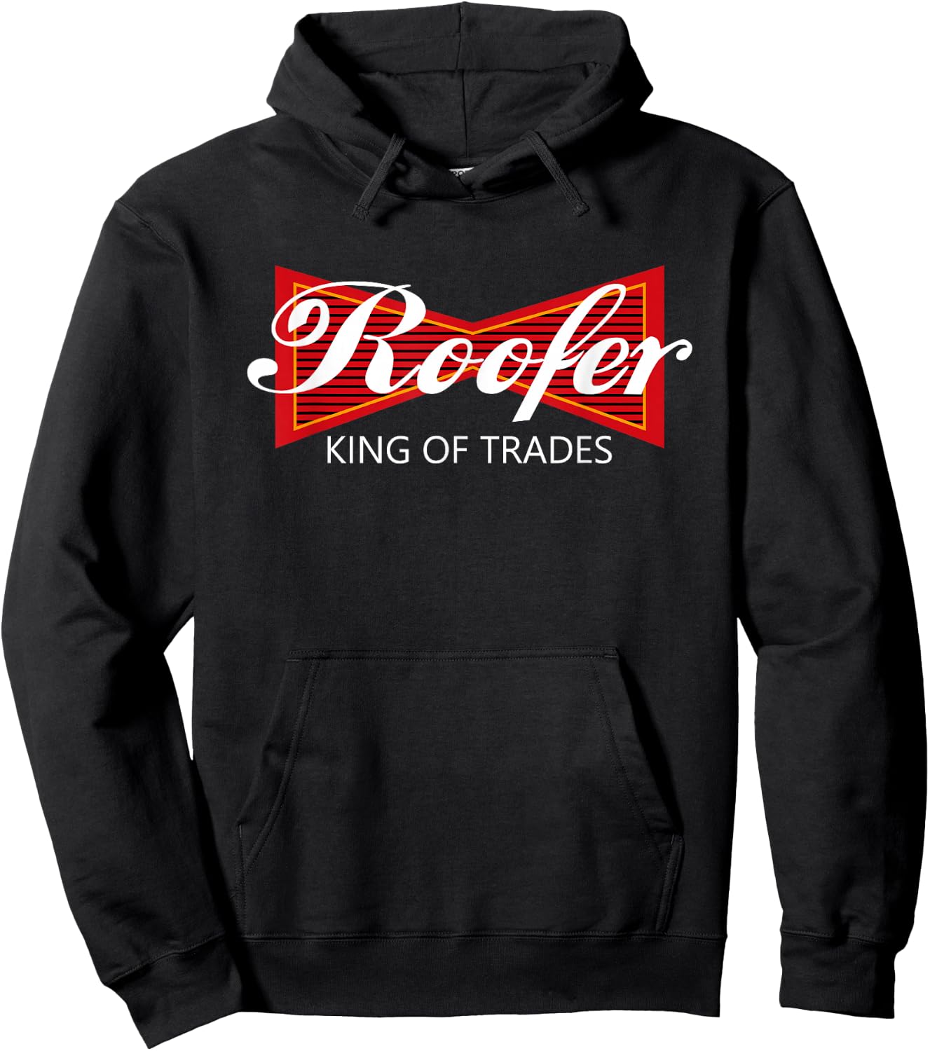 Roofer King of Trades Shirt - Funny Roofing Professional Hoodie - Hoodie | Black
