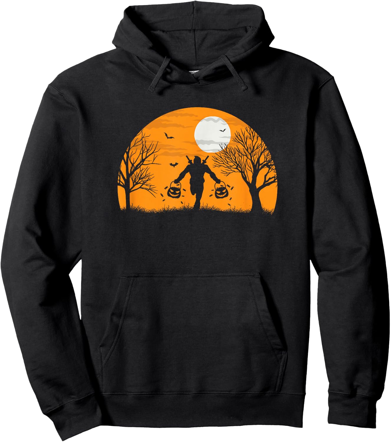 Marvel Deadpool Trick-or-Treat Silhouette Halloween Hoodie - Hoodie | Black