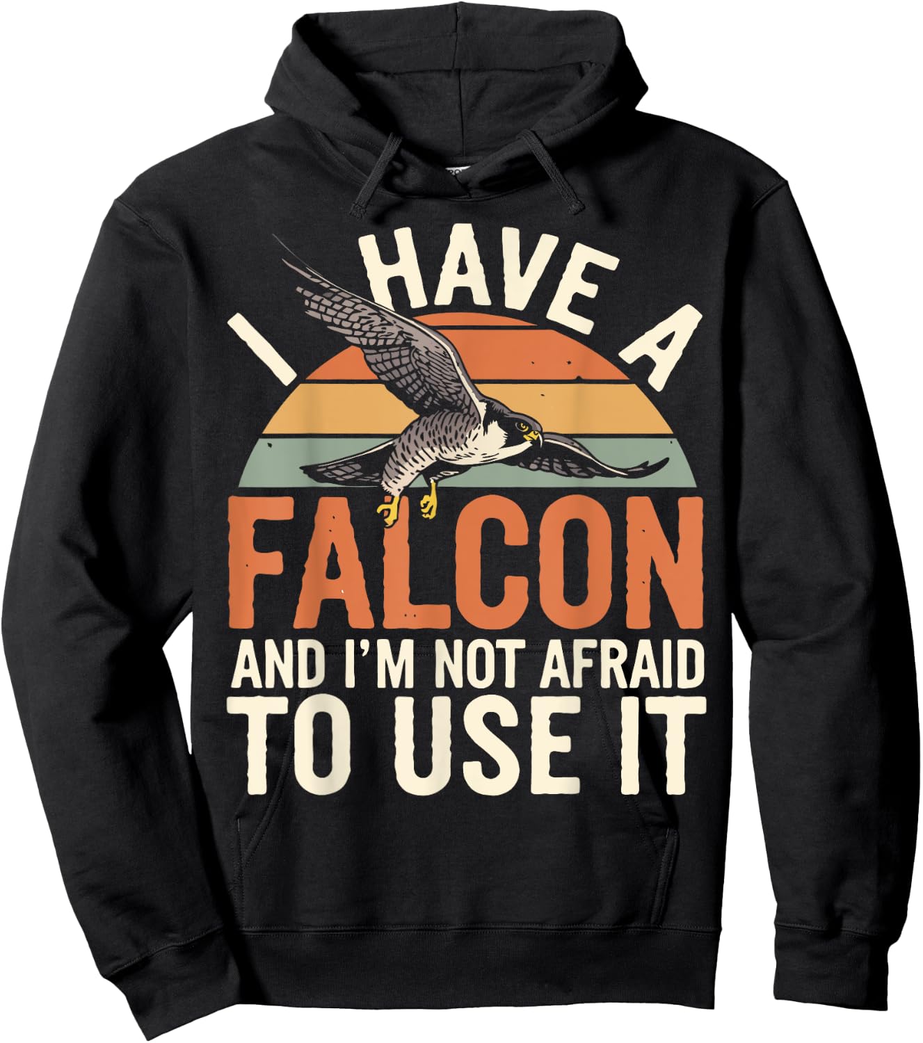 Falconer Peregrine Falcon Falconry Hoodie - Hoodie | Black