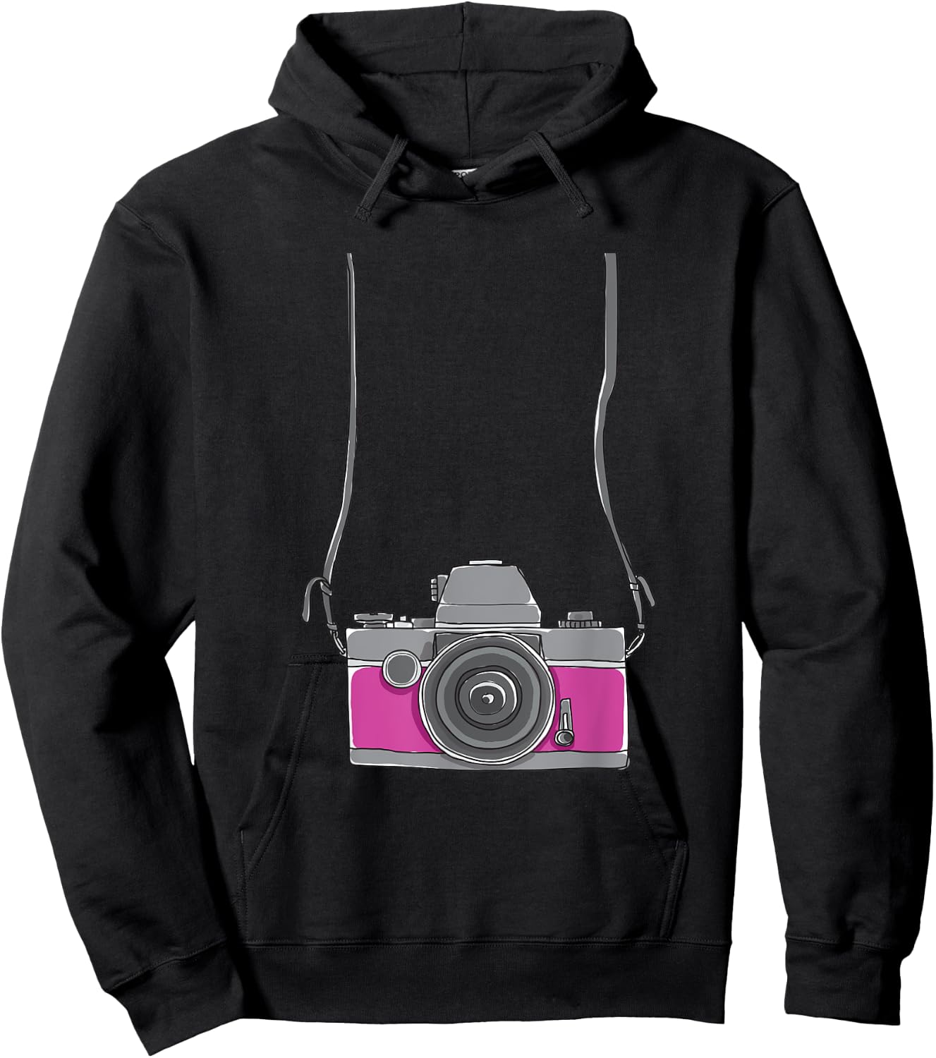 Fake Tourist Camera - Funny Holiday Vacation Photographer Small Hoodie - Hoodie | Black