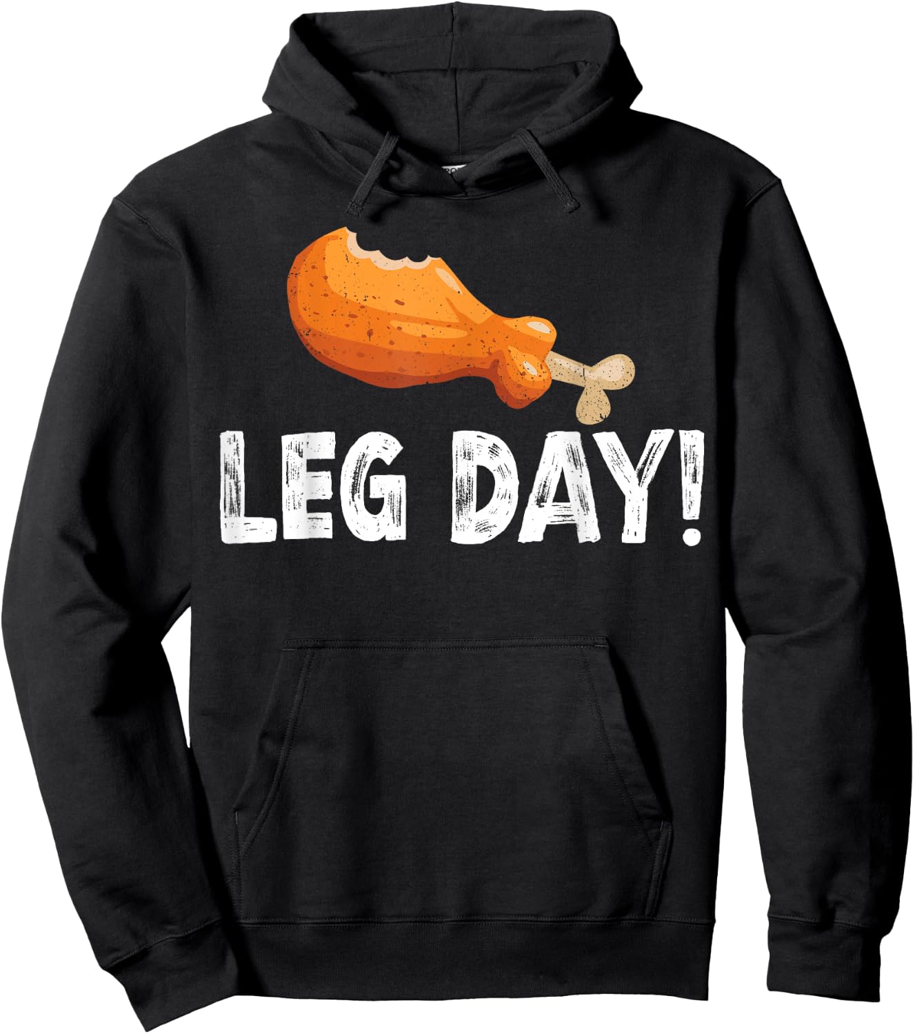 It's Leg Day Funny Thanksgiving Workout Men Women Hoodie - Hoodie | Black