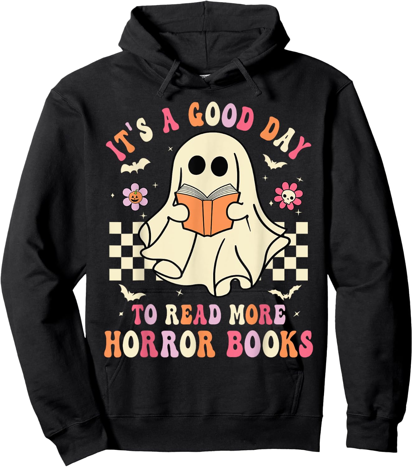 It's A Good Day To Read More Horror Books Funny Halloween Hoodie - Hoodie | Black