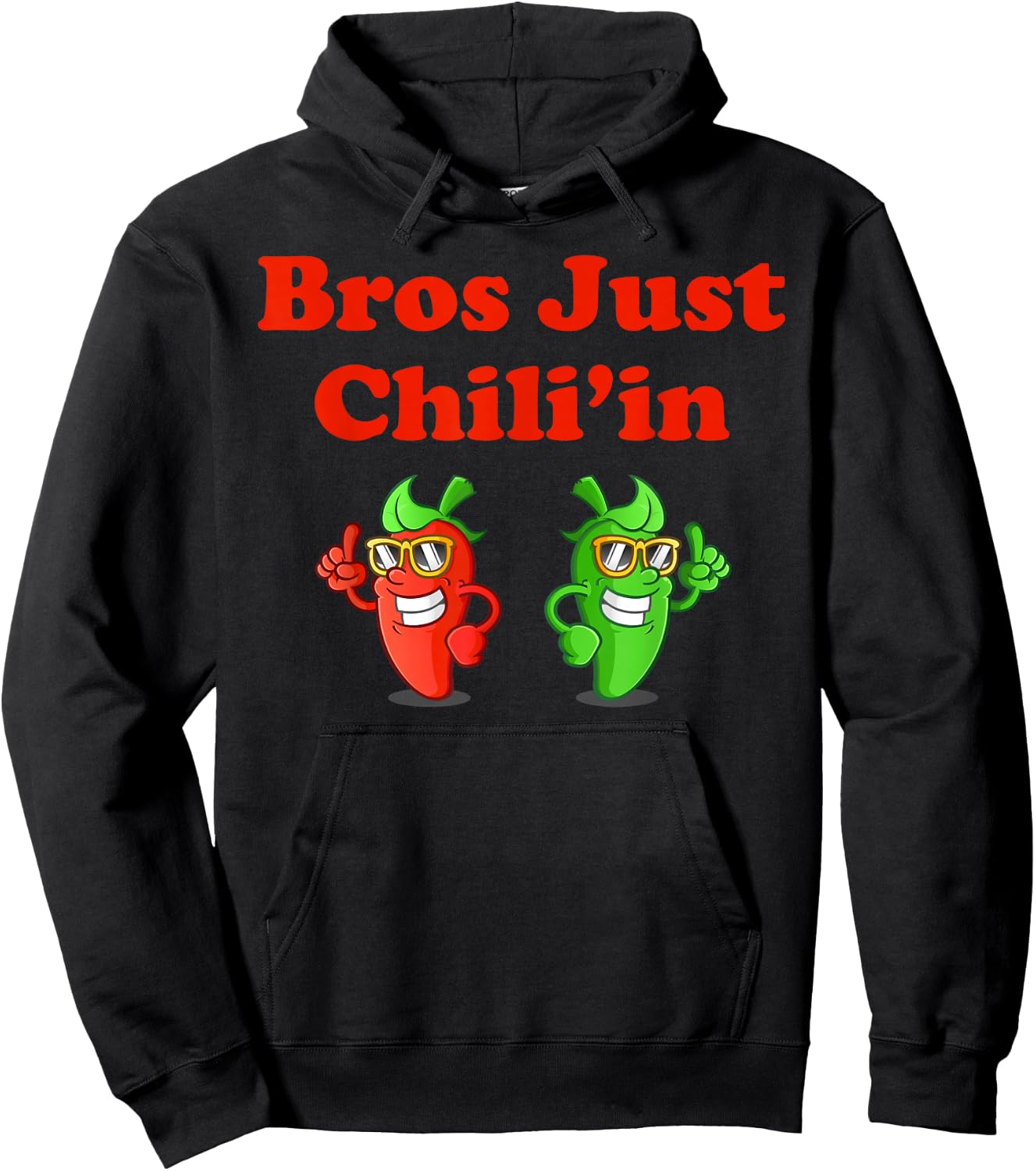 Bros Just Chili'in Spicy Cook-off Hoodie - Hoodie | Black