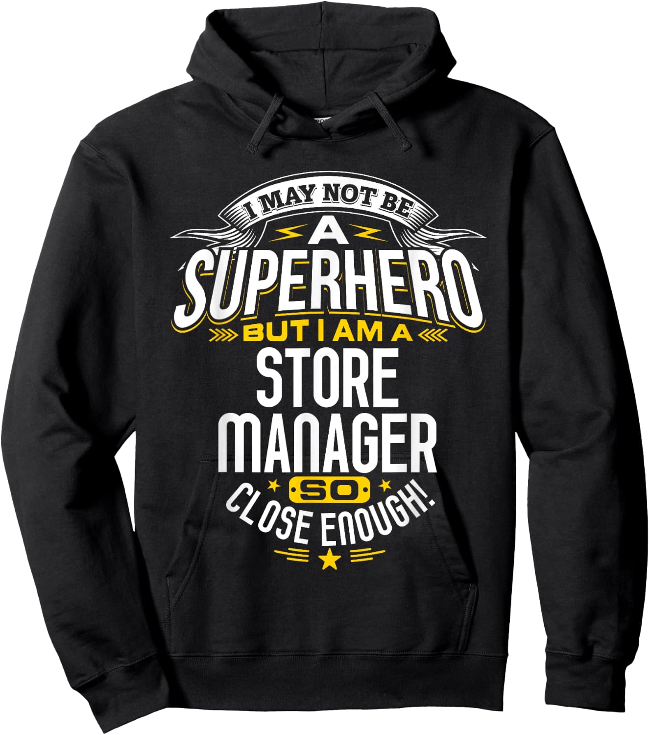 Store Manager Superhero Gifts Idea Managers & Bosses Hoodie - Hoodie | Black
