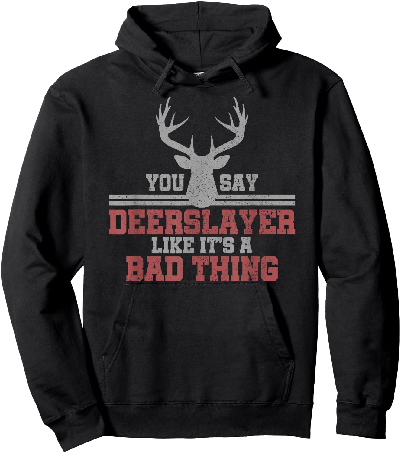 Deer Hunting - Deerslayer Funny Bowhunting Gift Hoodie - Hoodie | Black