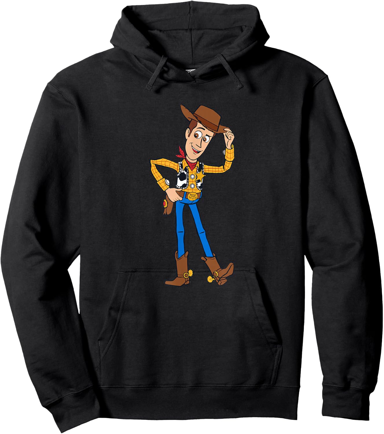 Disney Pixar Toy Story 4 Hello Woody Cowboy Hoodie - Hoodie | Black