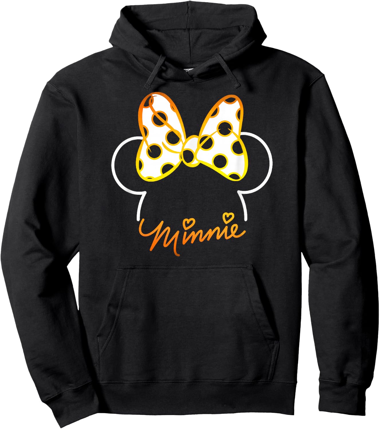 Minnie Mouse - Gradient Polka Dot Bow Hoodie - Hoodie | Black