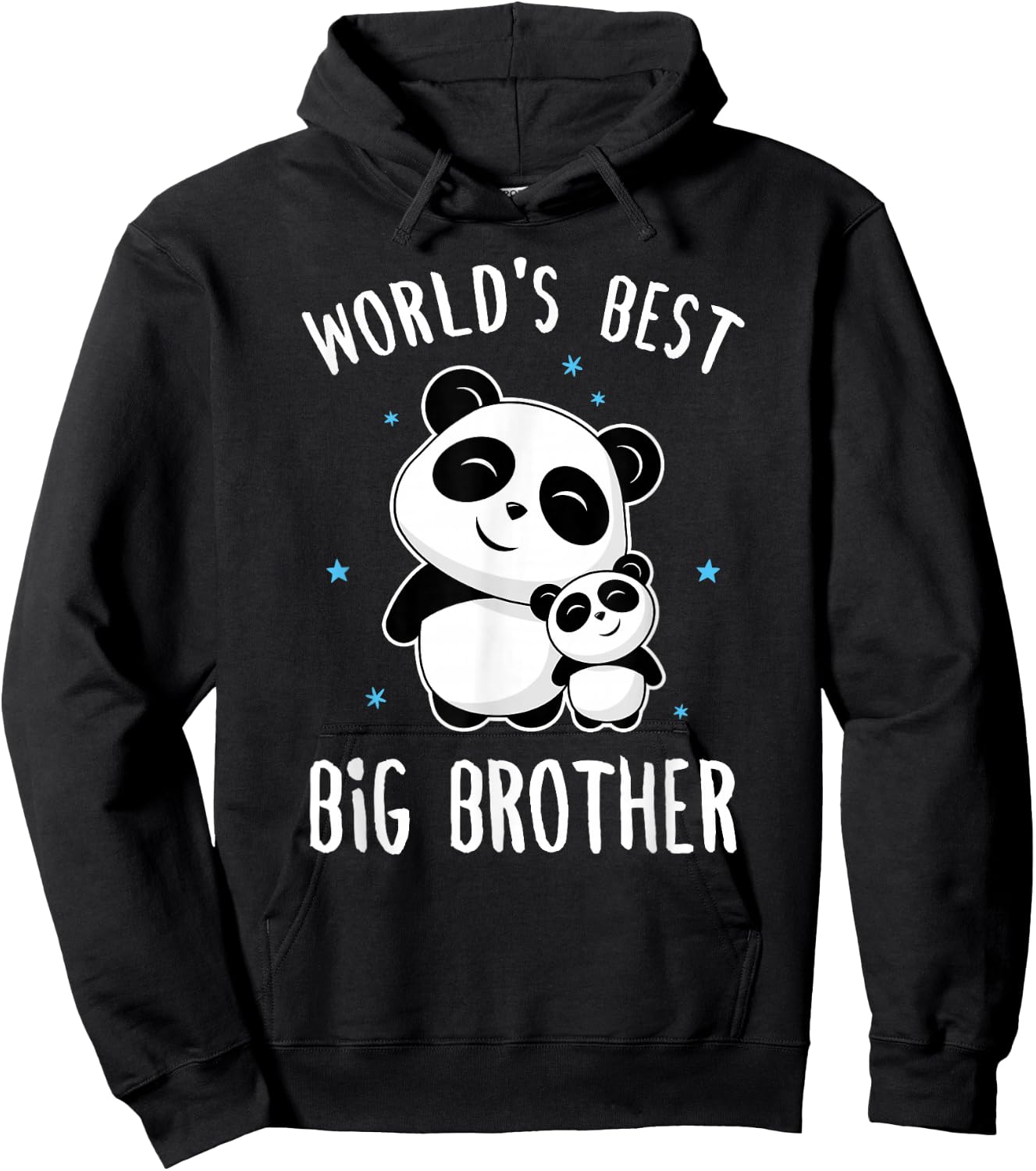World's Best Big Brother - Cute Panda Pandas Siblings Family Hoodie - Hoodie | Black