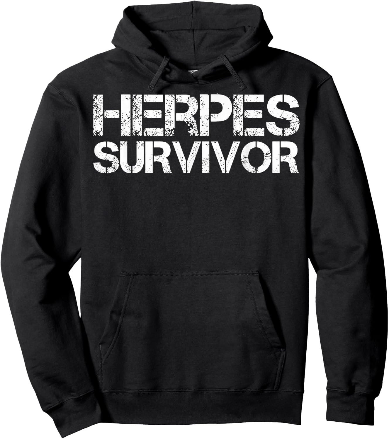 Herpes Survivor Hoodie - Hoodie | Black
