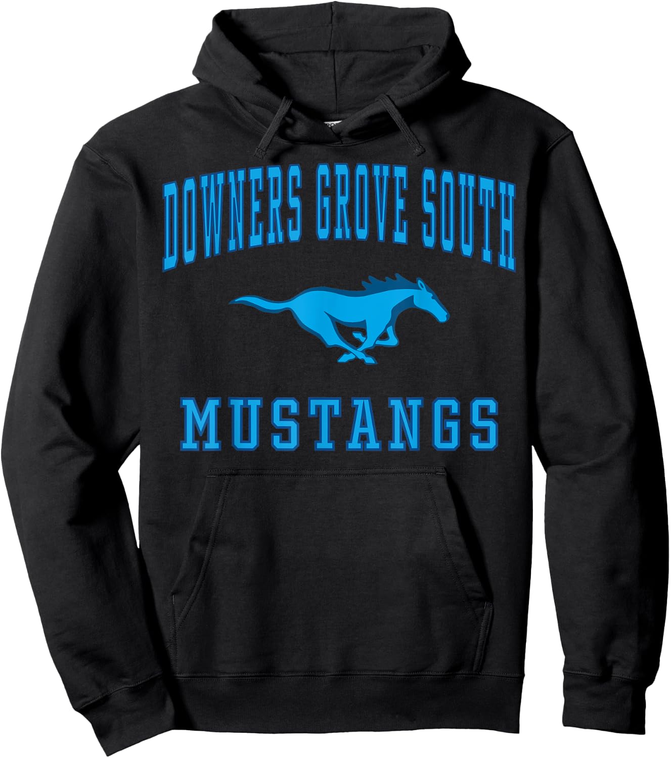 Downers Grove South High School Mustangs C1 Hoodie - Hoodie | Black