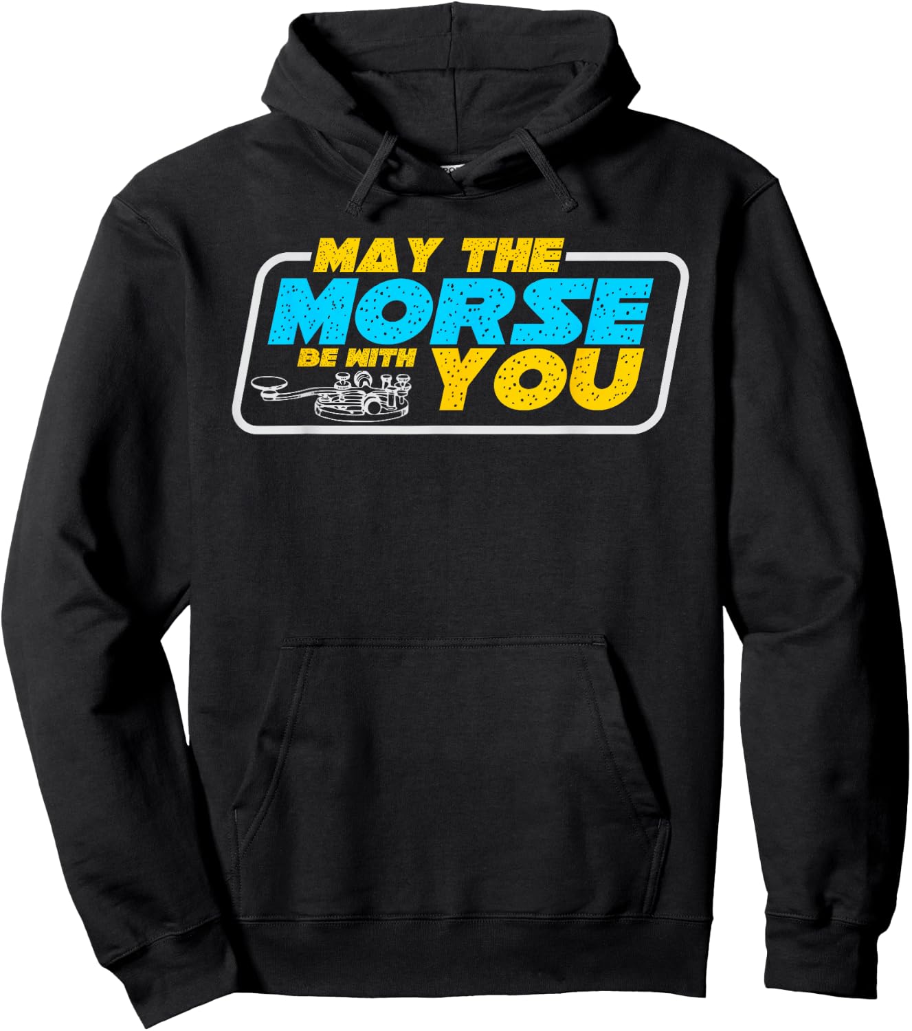 Ham Shirt May the Morse be with You Hoodie - Hoodie | Black