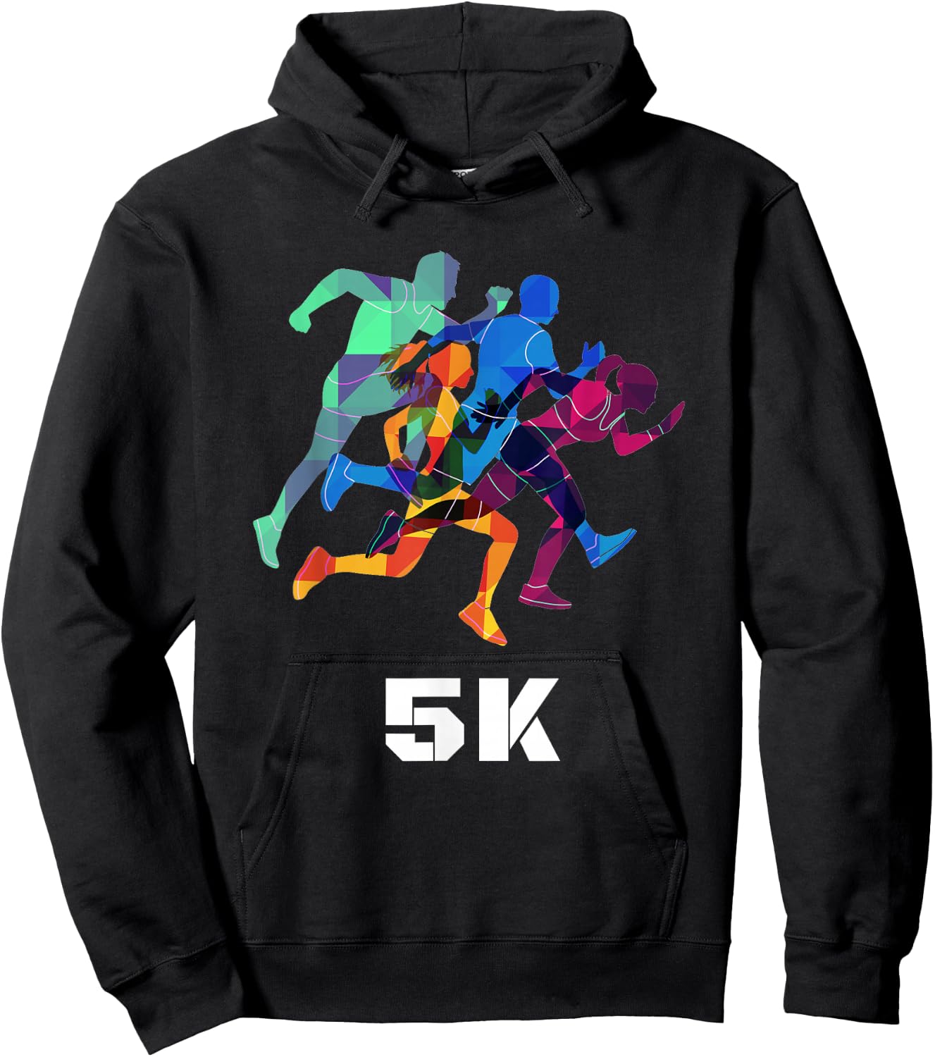 5K Run Fun Gift T Shirt for Cool Family Wear, Darks Hoodie - Hoodie | Black