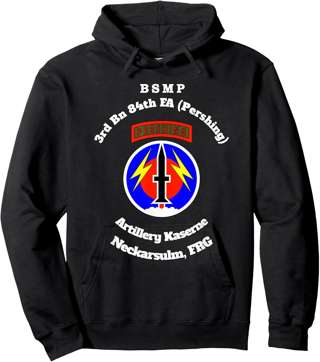 BSMP 3rd Bn 84th FA Artillery Kaserne Neckarsulm design Hoodie - Hoodie | Black