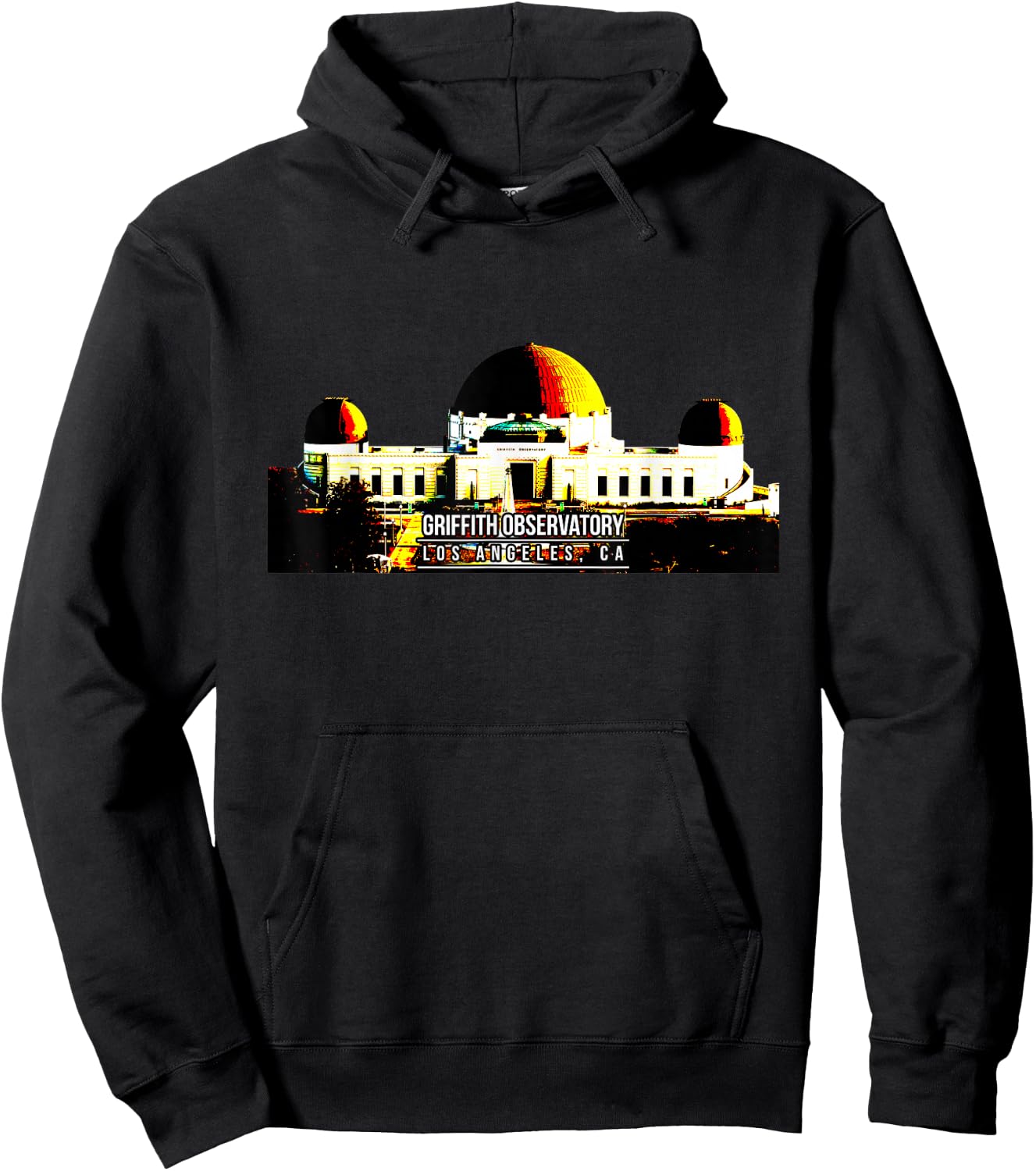 Griffith Observatory Los Angeles CA Hoodie - Hoodie | Black